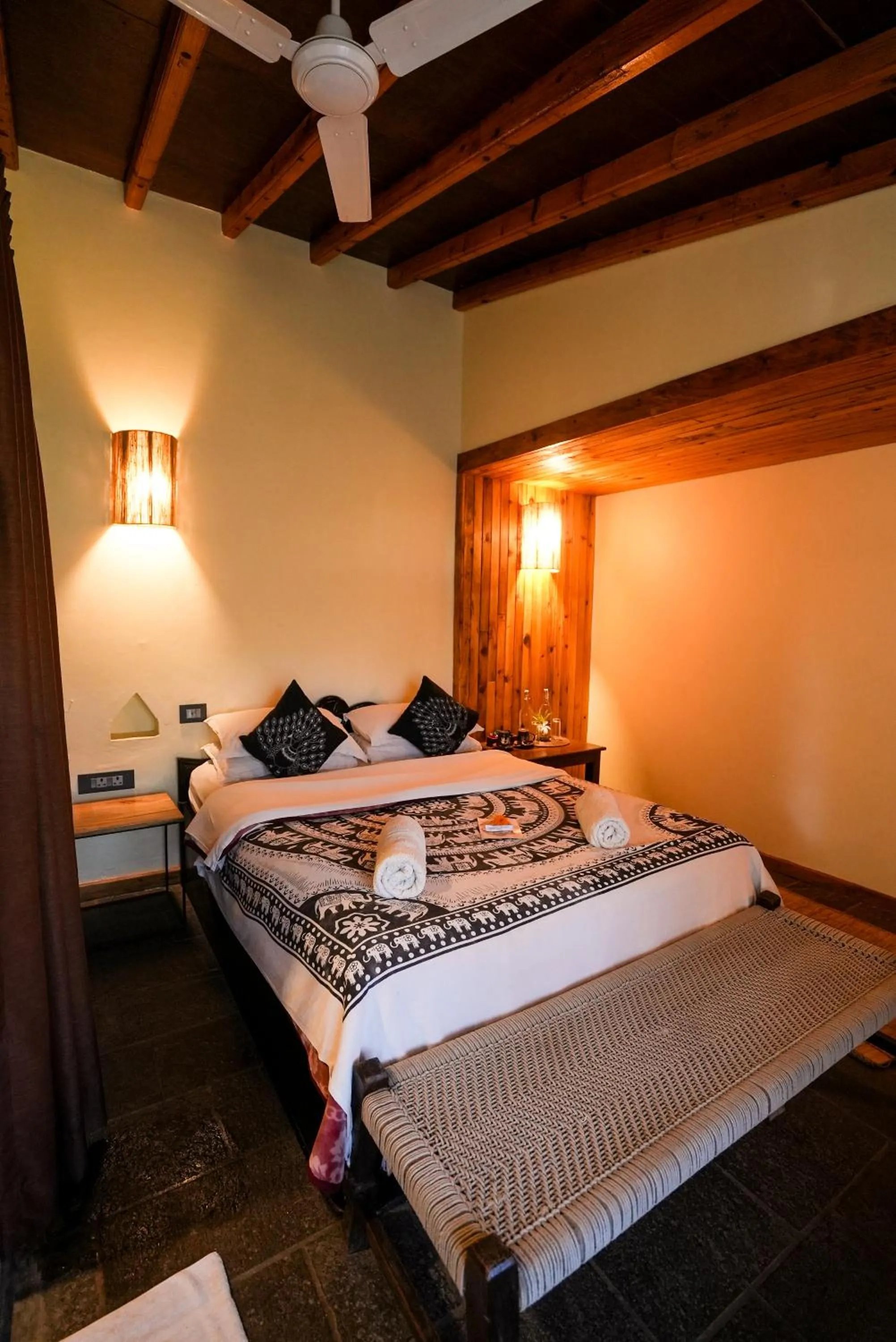 Bedroom, Bed in Sapana Village Lodge