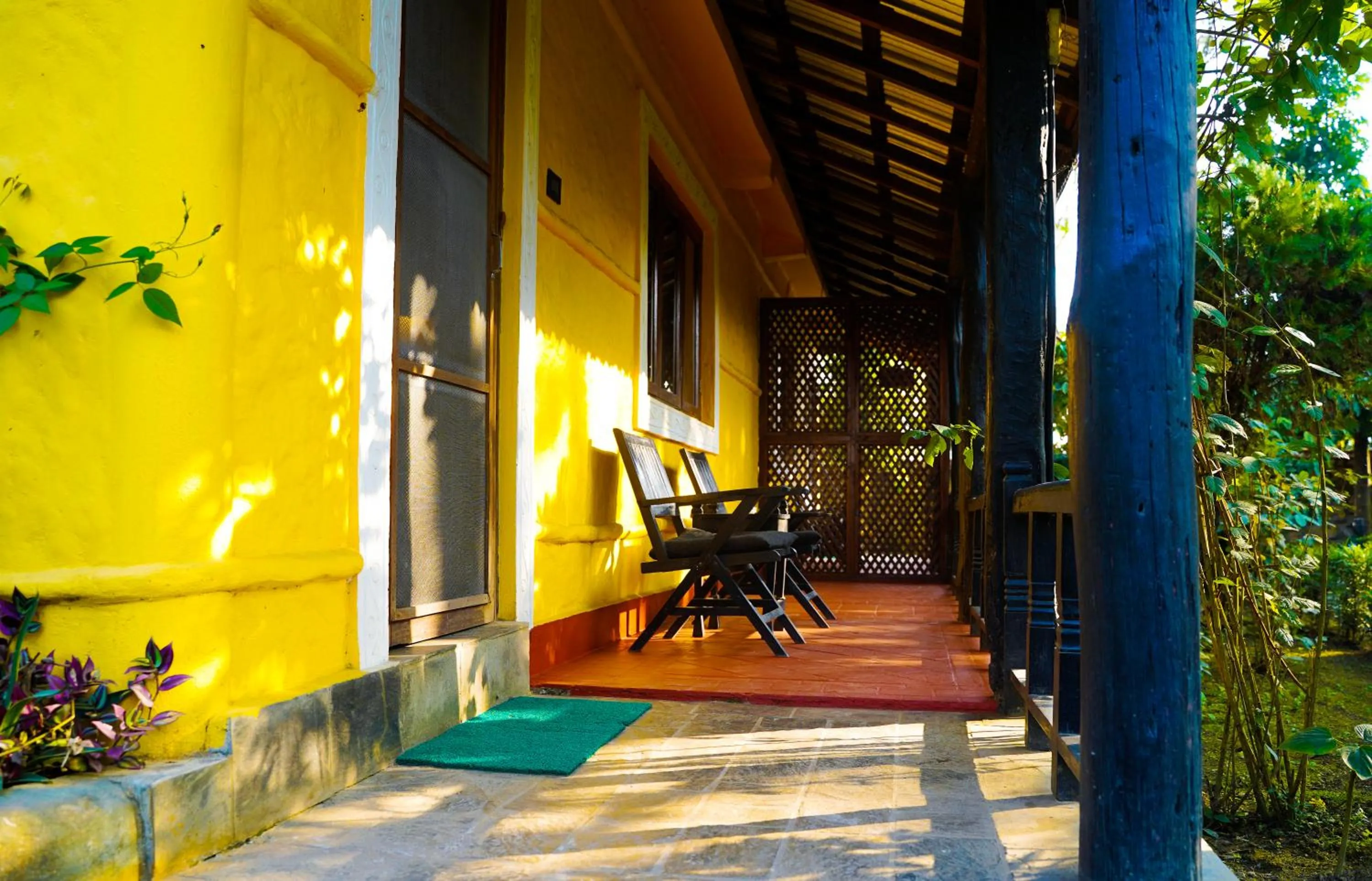Seating area in Sapana Village Lodge