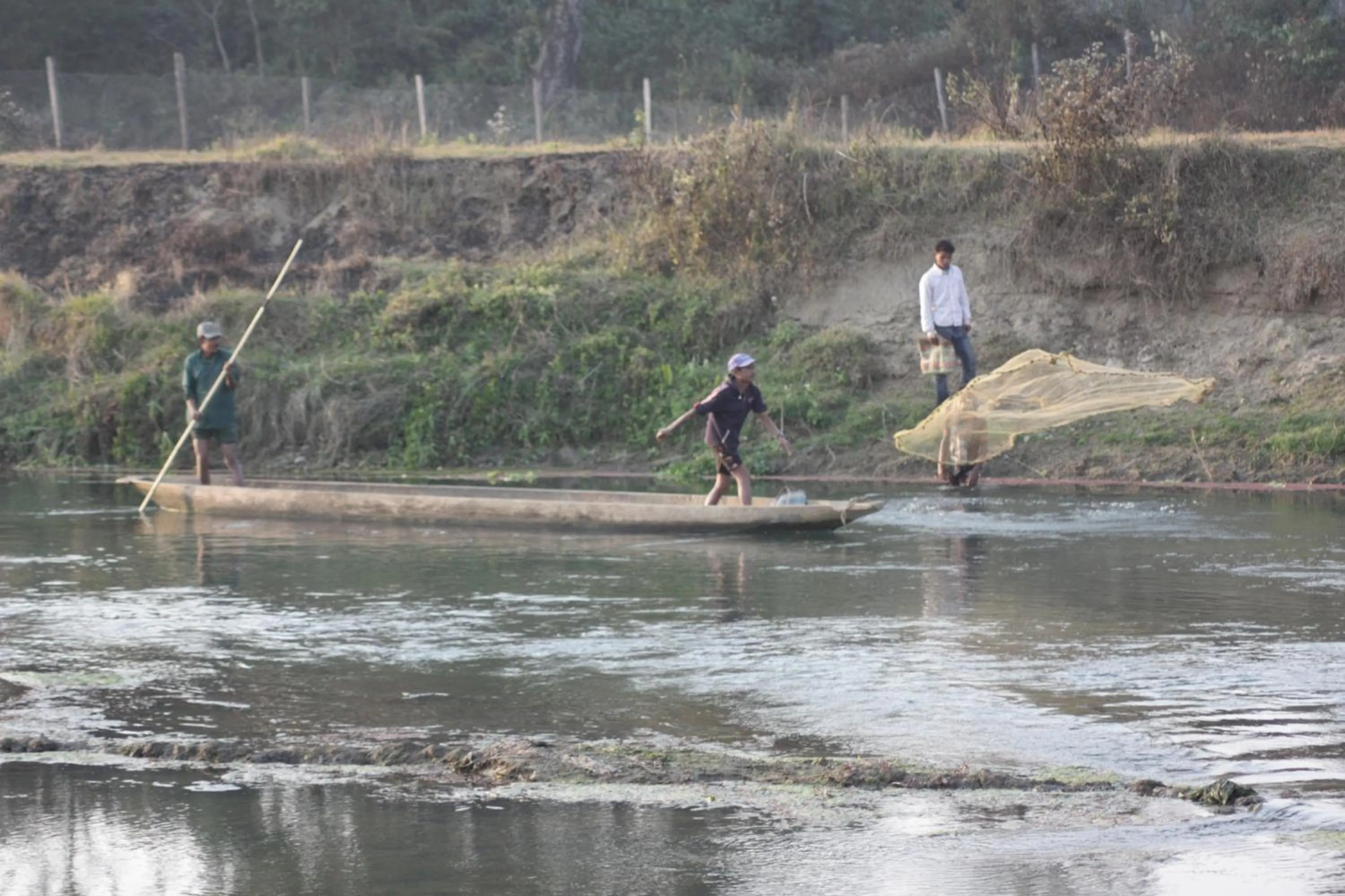 Fishing in Sapana Village Lodge