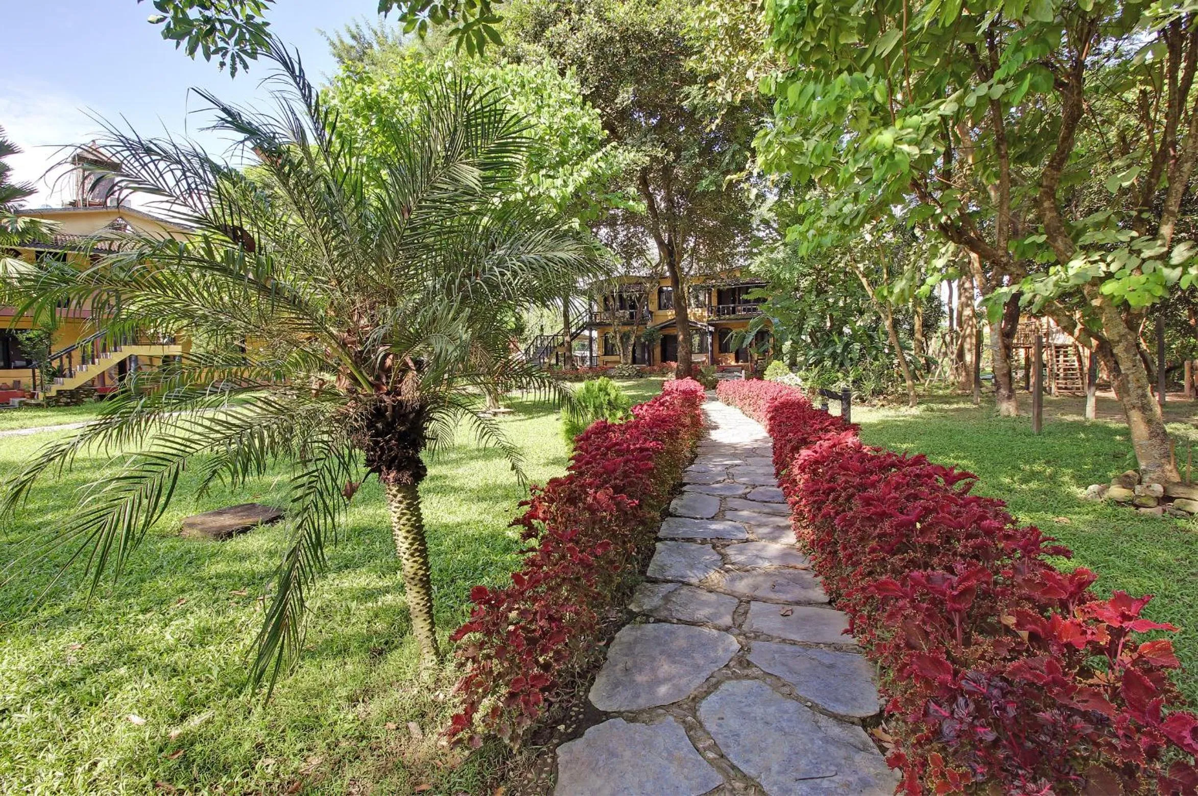 Garden view in Sapana Village Lodge