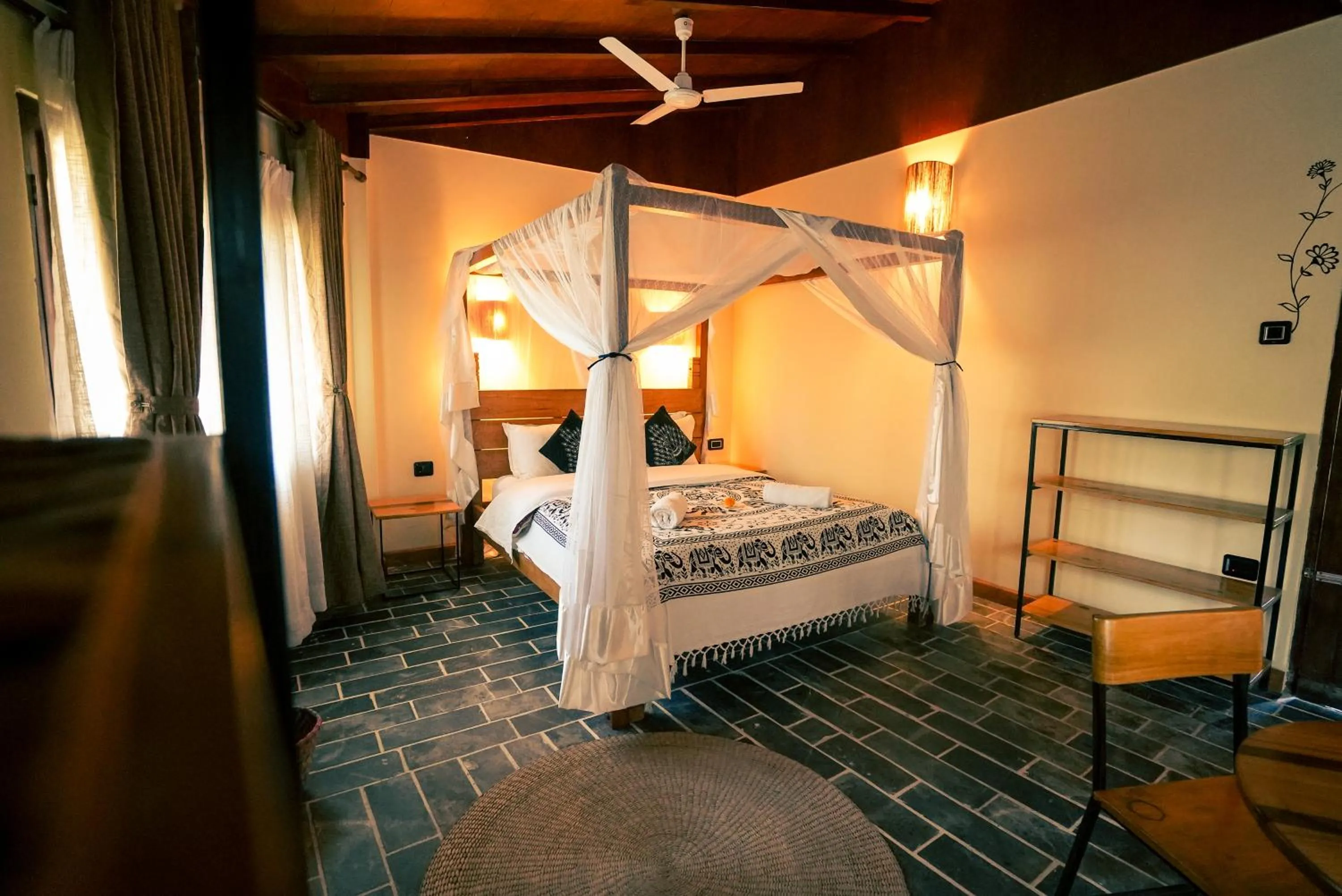 Bedroom, Bed in Sapana Village Lodge