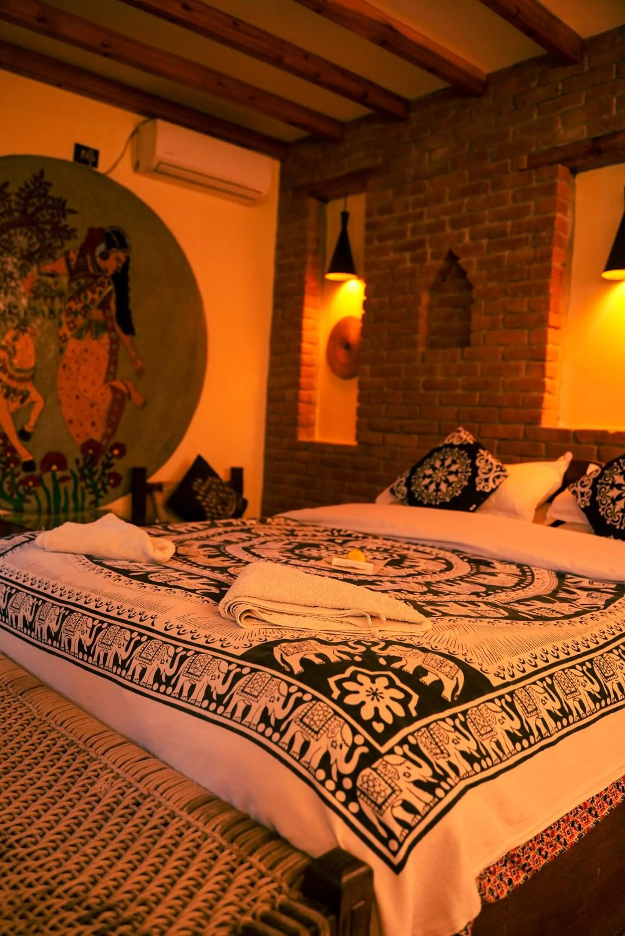 Property building, Bed in Sapana Village Lodge
