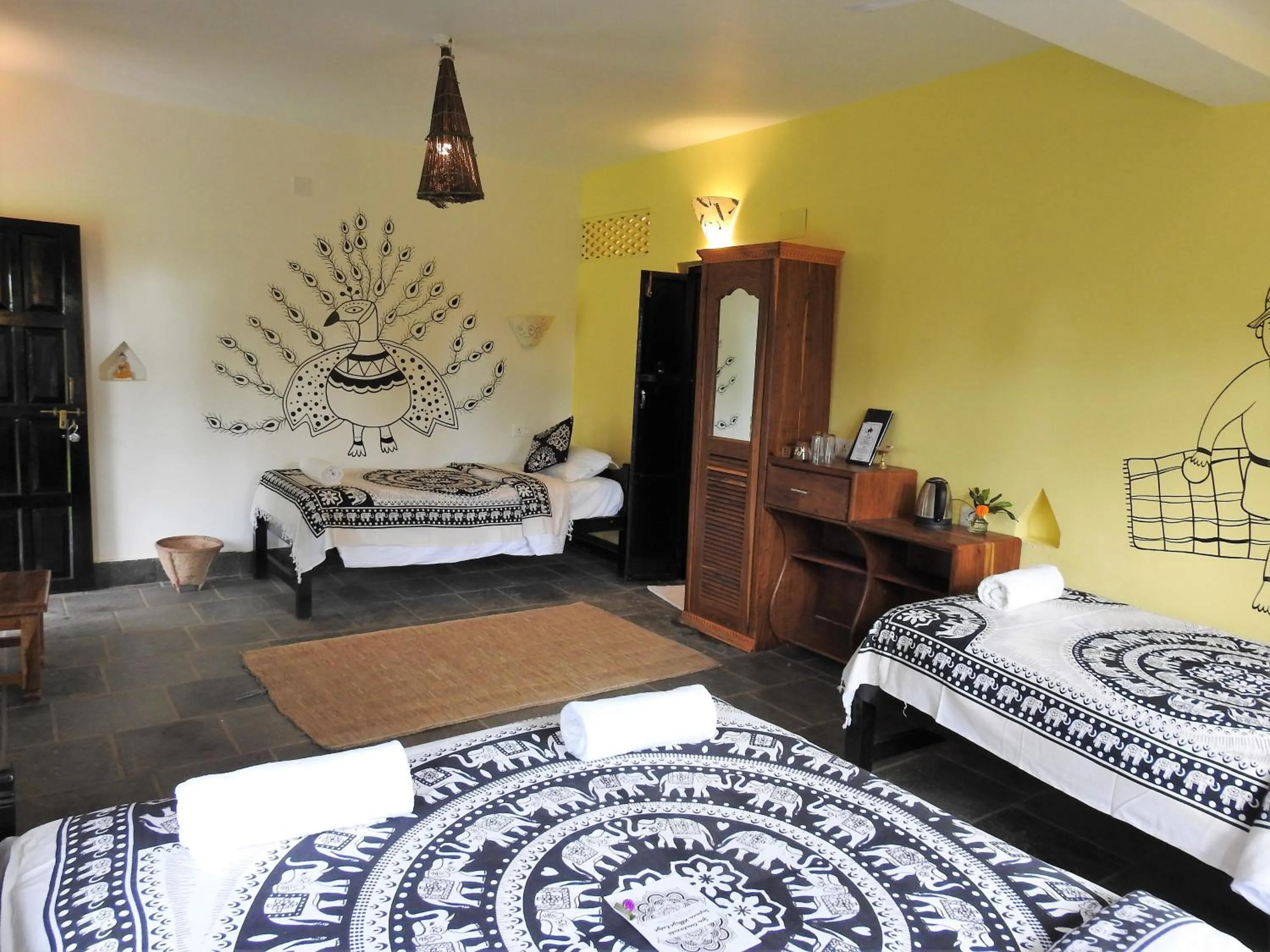 Bathroom, Bed in Sapana Village Lodge