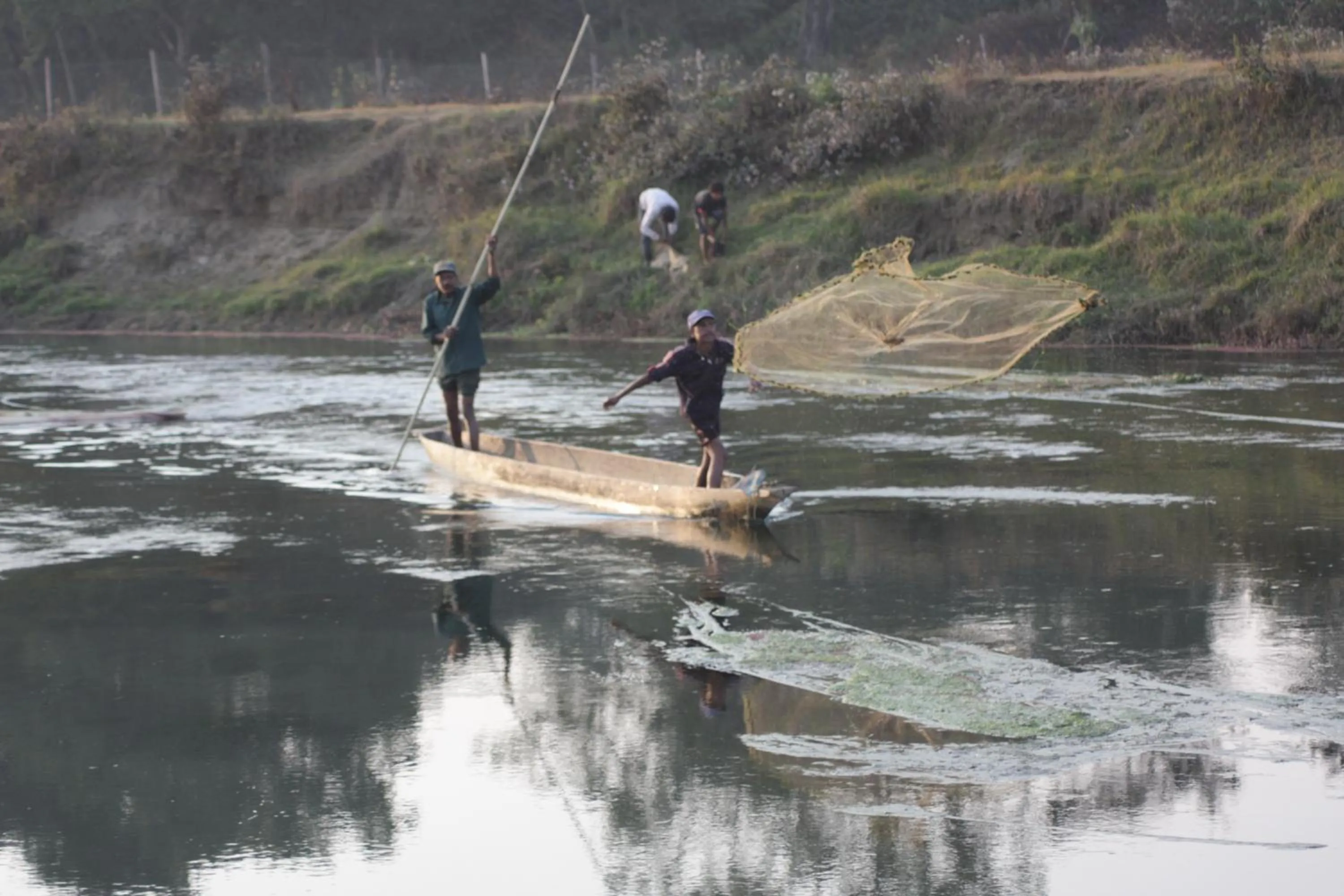 Fishing in Sapana Village Lodge