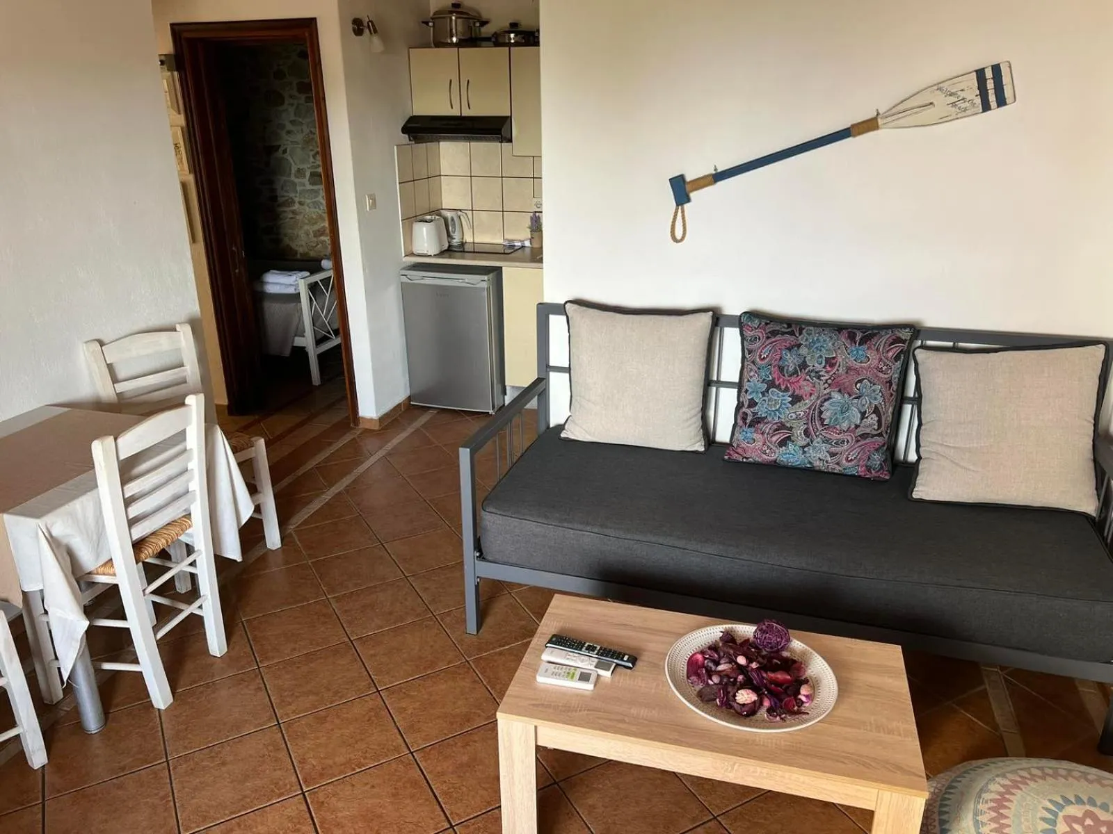 Seating area in Villa Maraki