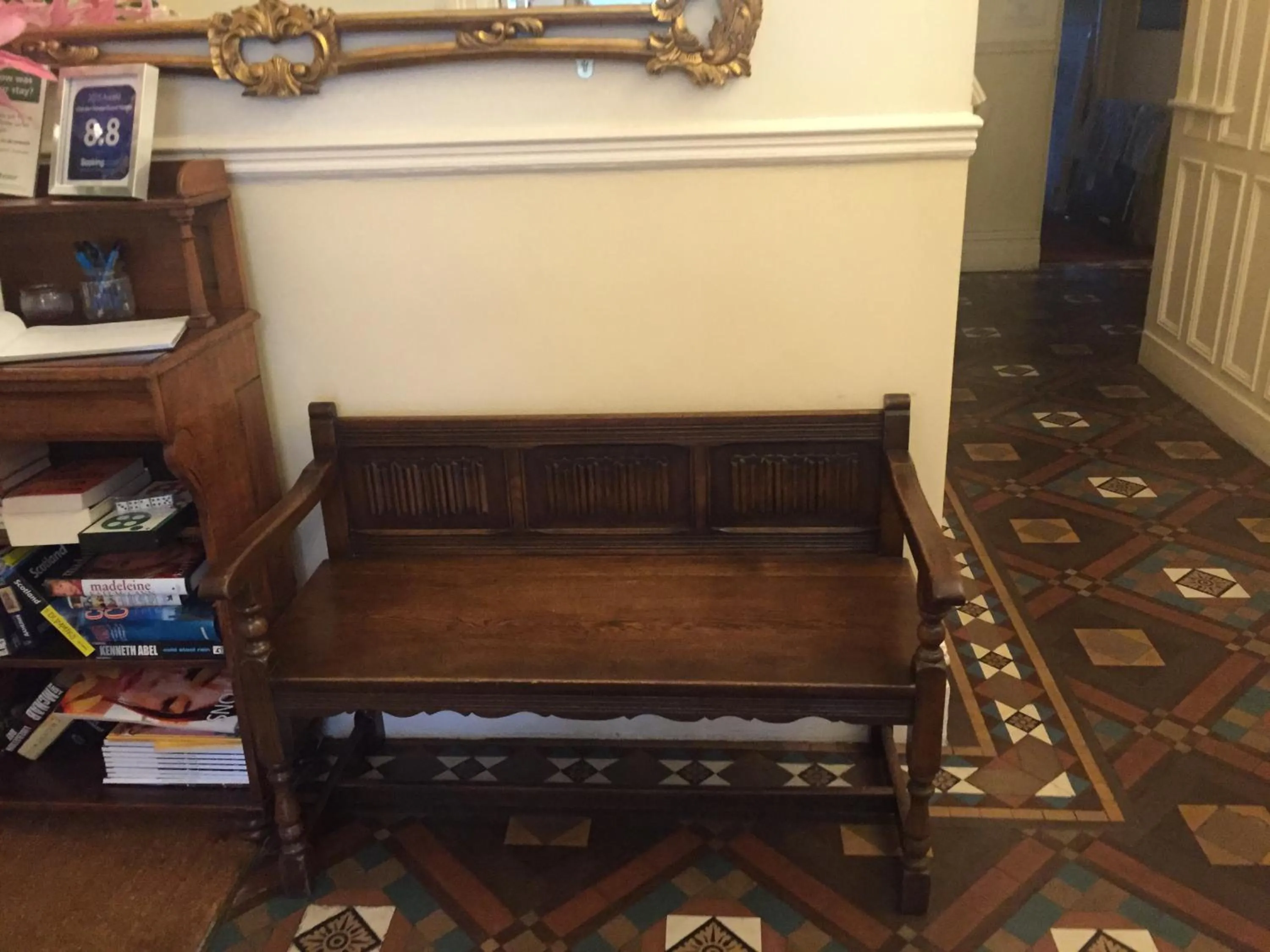 Seating area in Chester House Guest House
