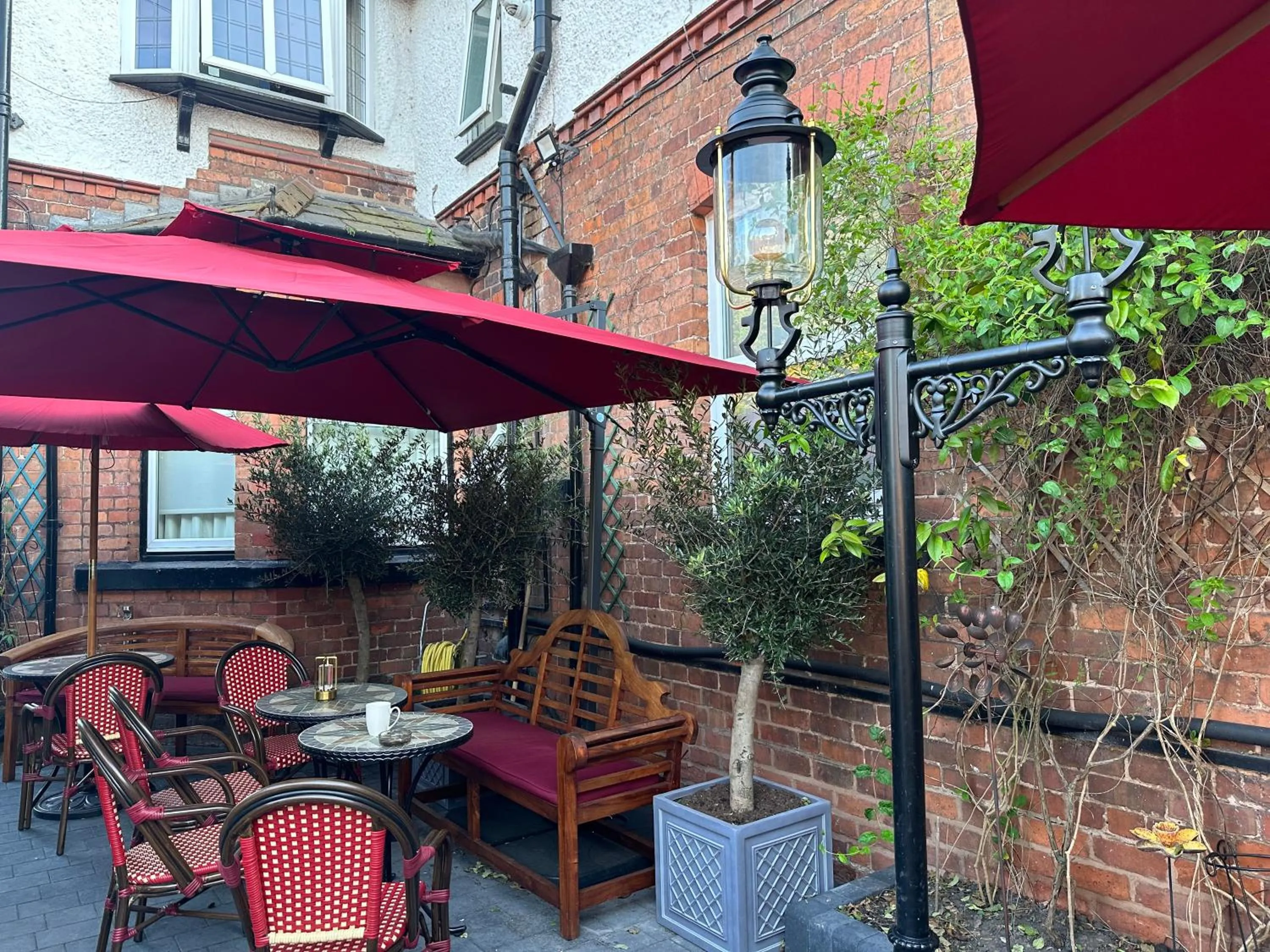 Patio in Chester House Guest House