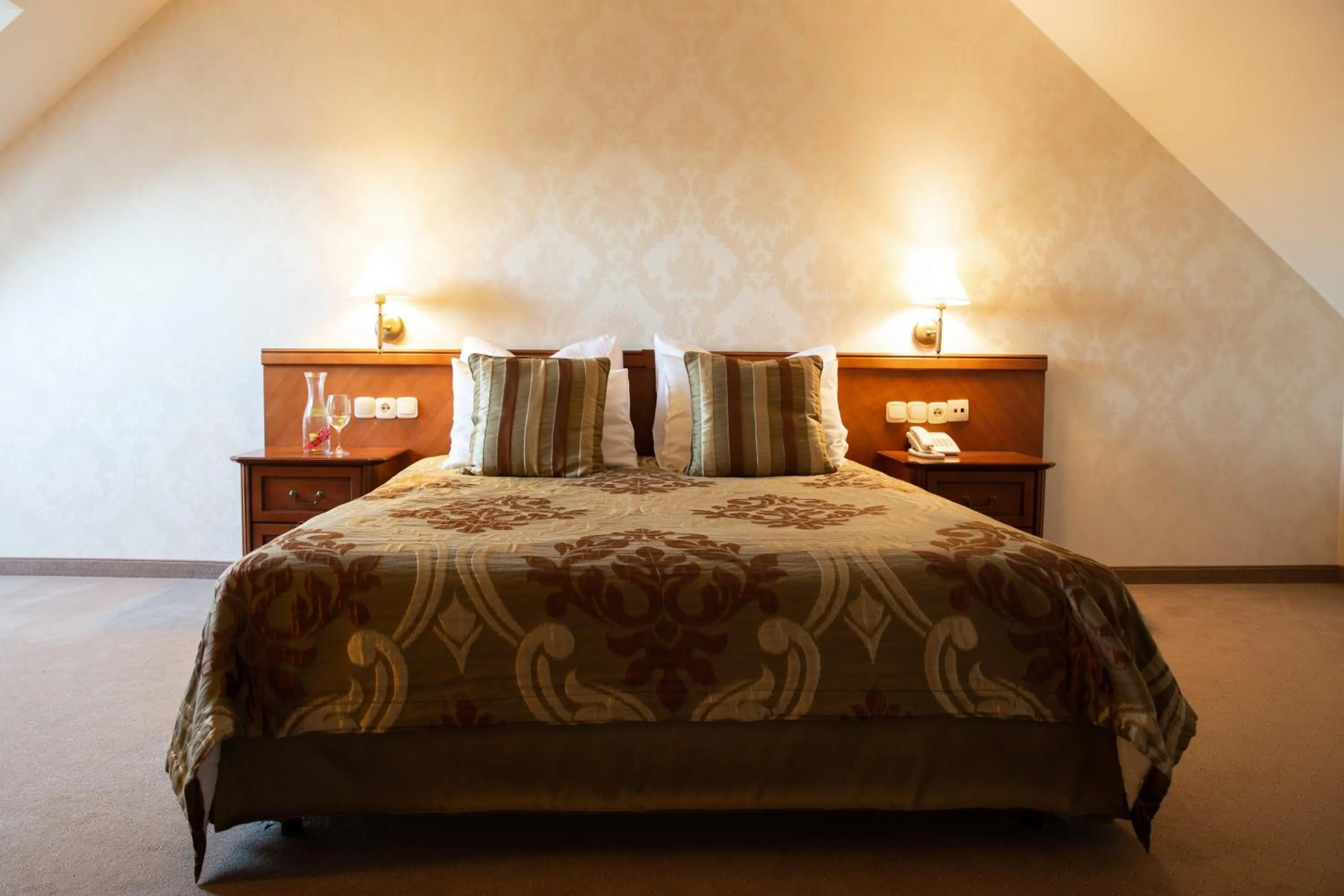 Bed in Hotel Panorama