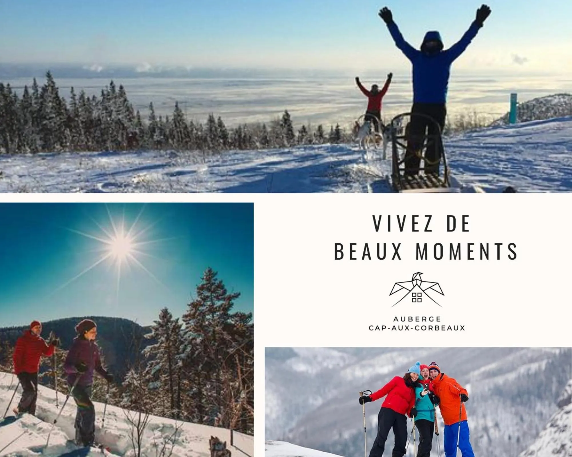 Skiing in Auberge Cap aux Corbeaux