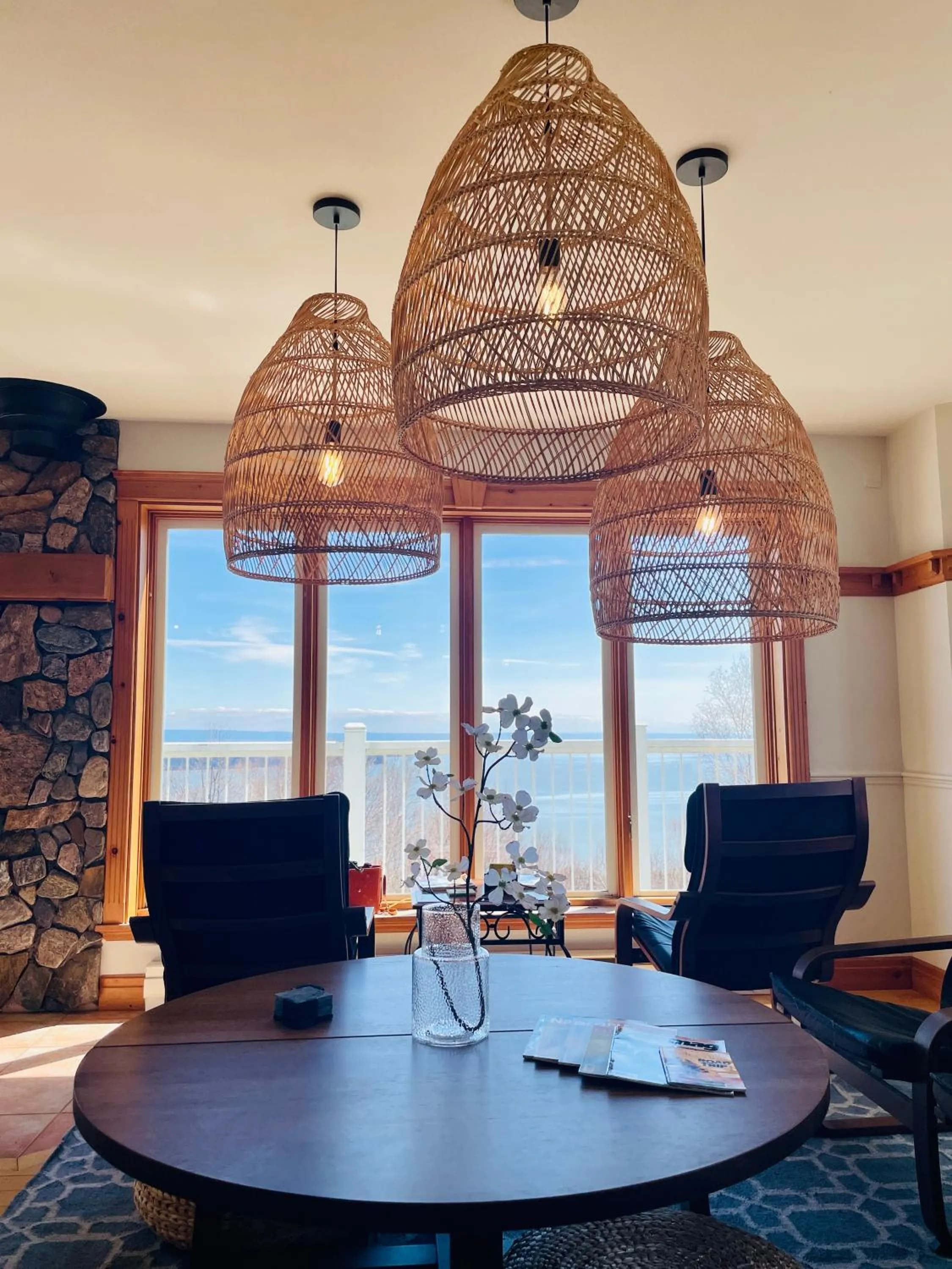 Living room in Auberge Cap aux Corbeaux