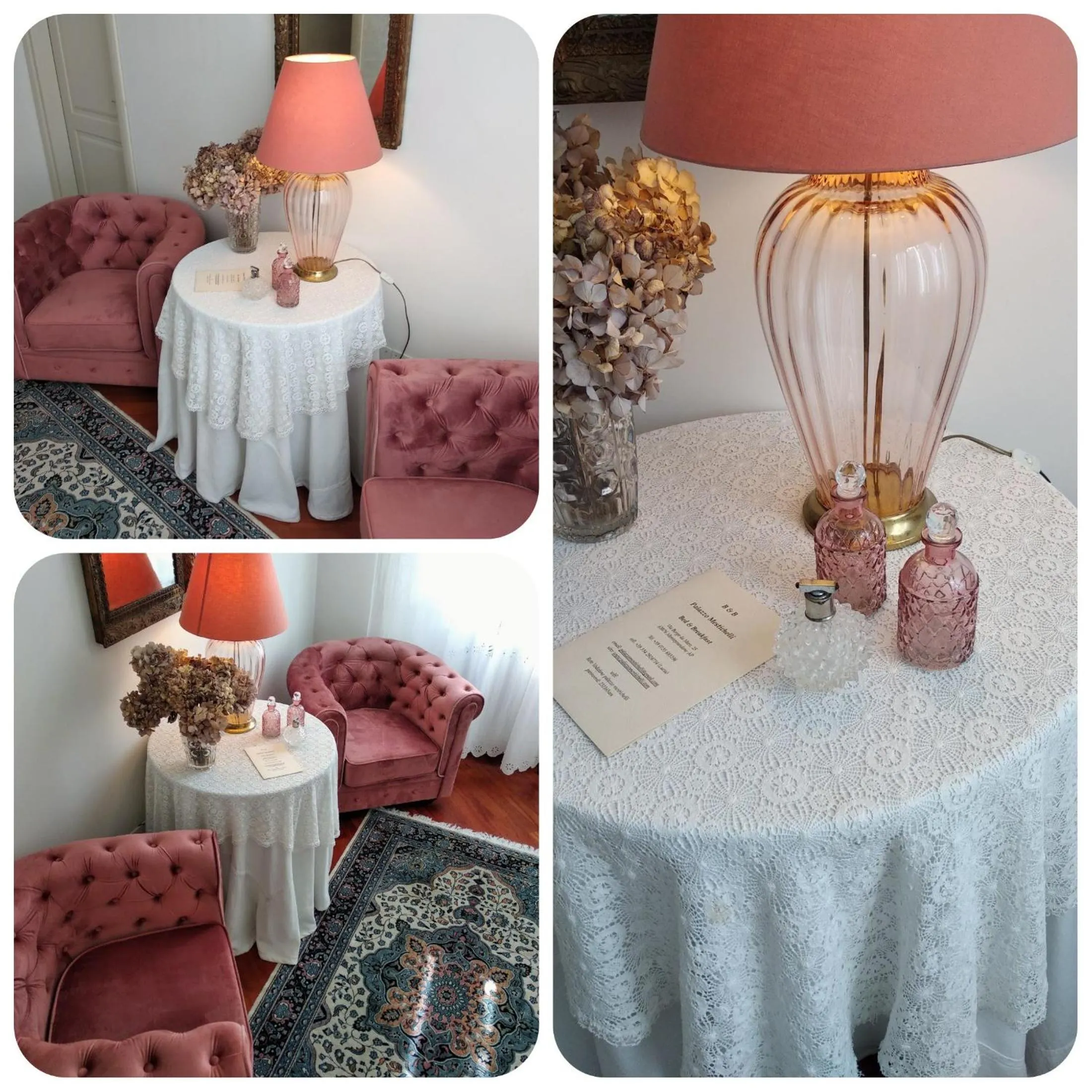 Seating area in B&B Palazzo Mestichelli Boutique Palace