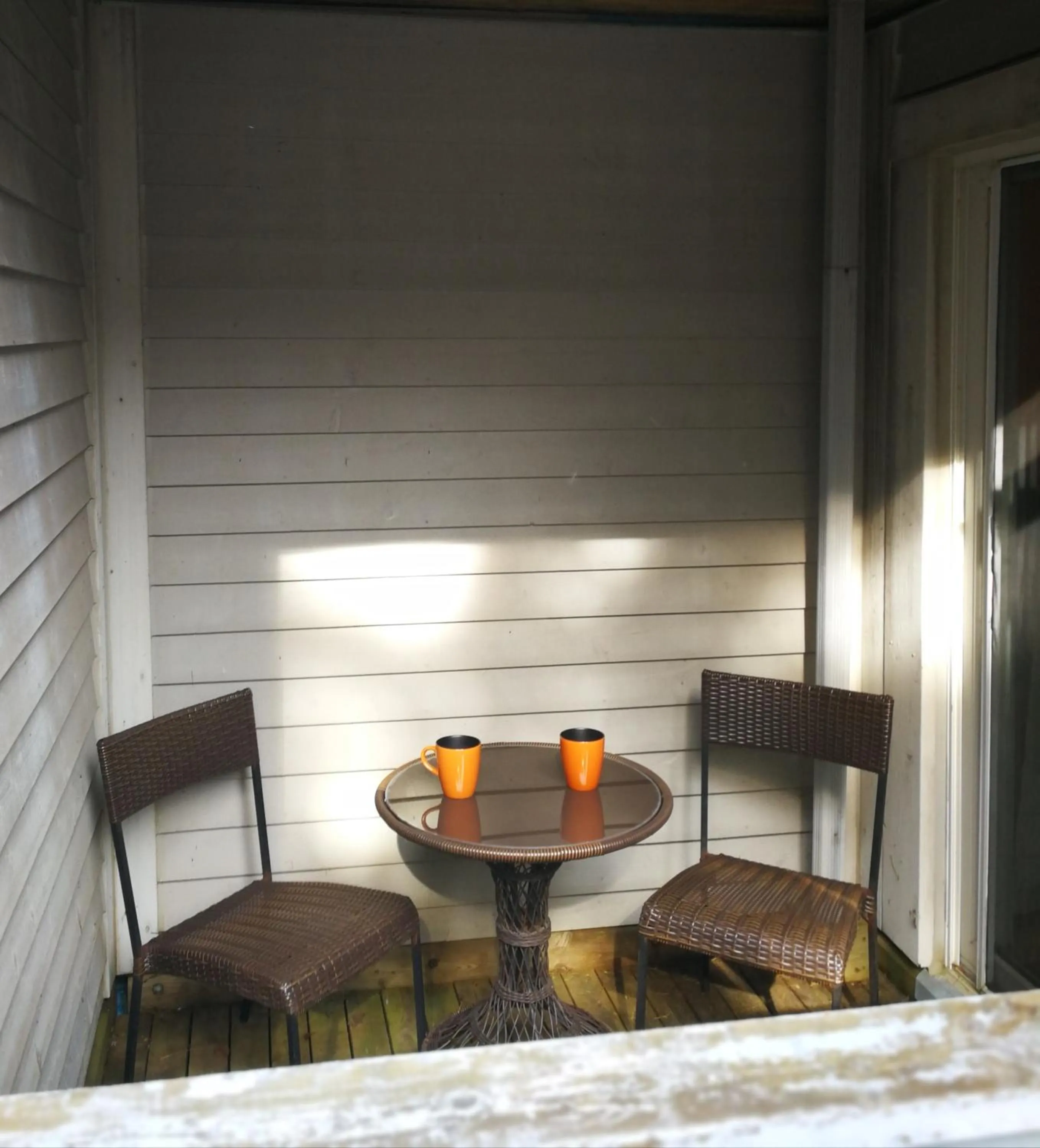 Balcony/Terrace in Rustic Mountainside Chalet