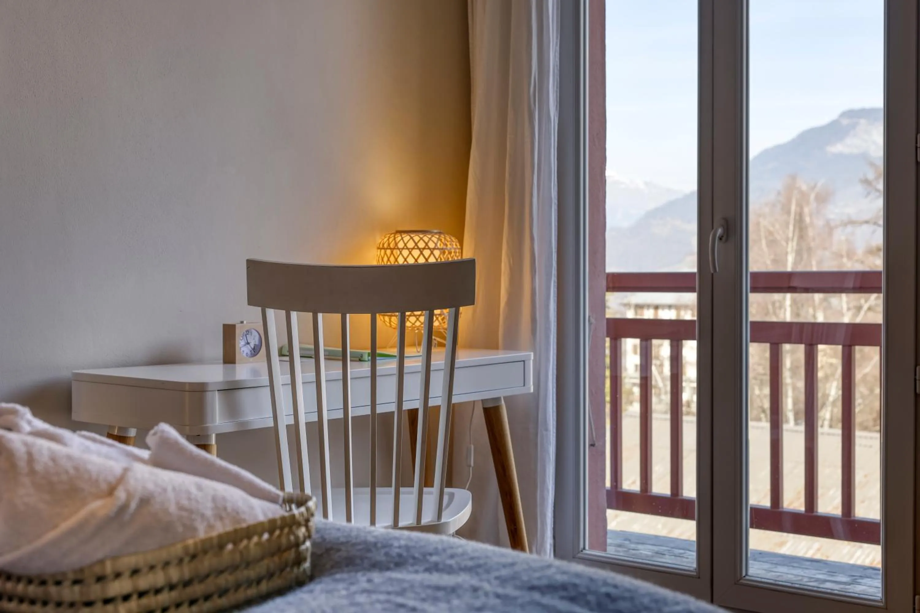 Balcony/Terrace, Bed in La Féline Blanche Adult Only