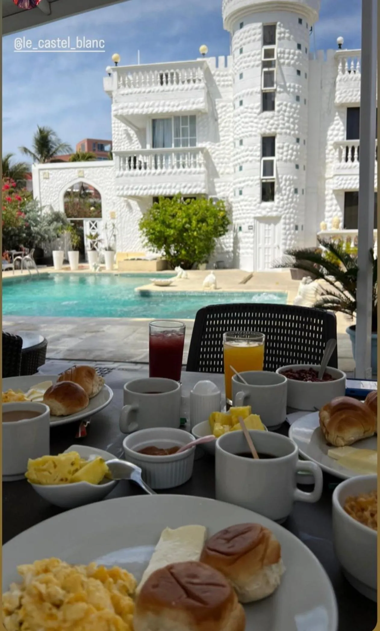 Breakfast in Le Castel Blanc Hotel Boutique