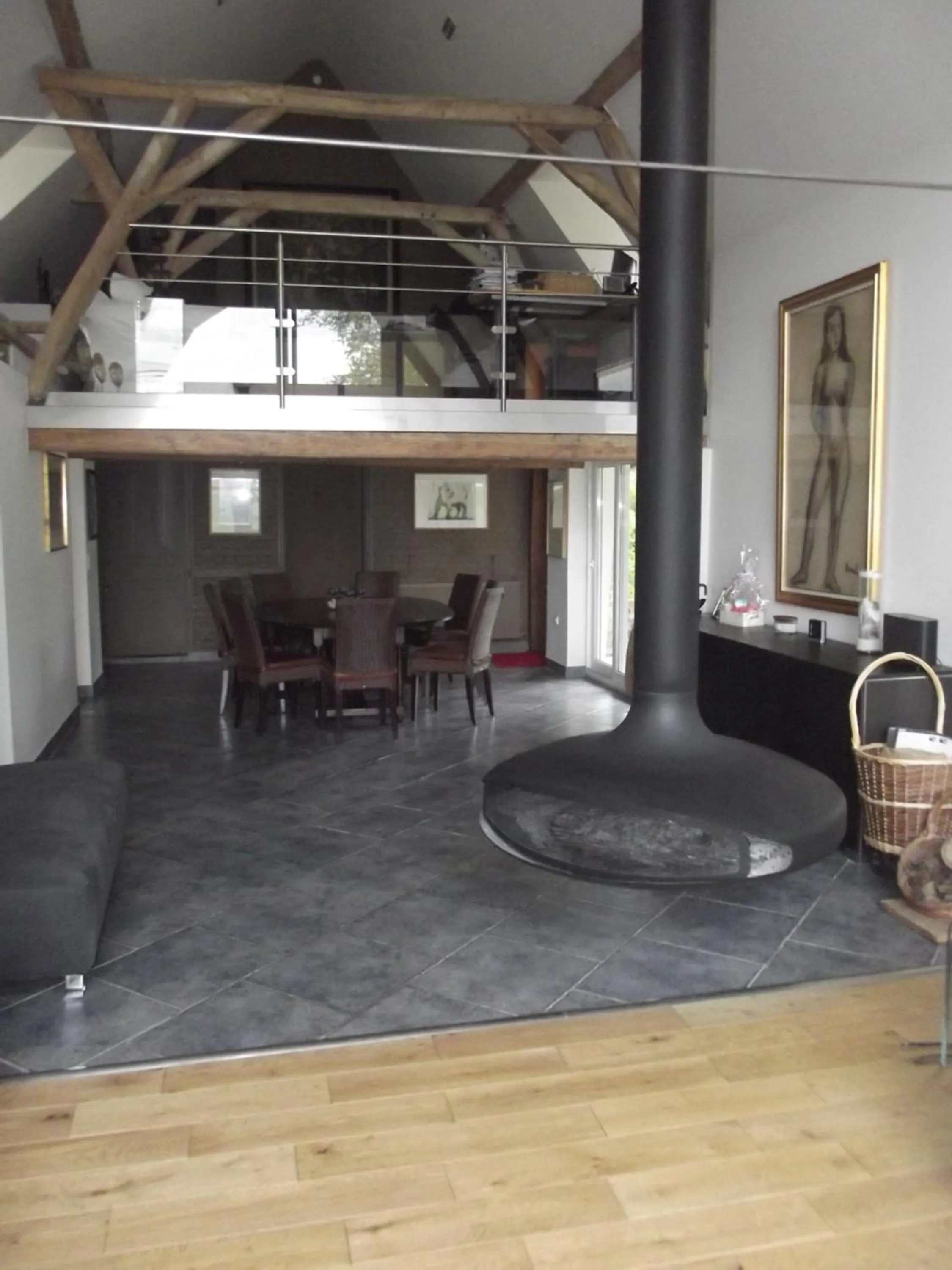 Dining area in Au Bonheur Frontalier