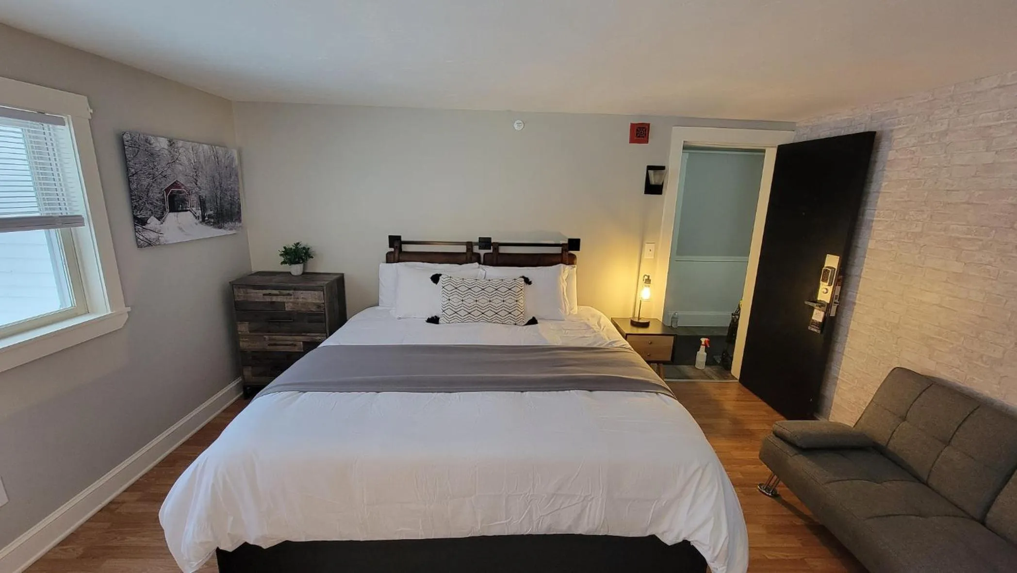 Bed in Gunstock Inn & Suites