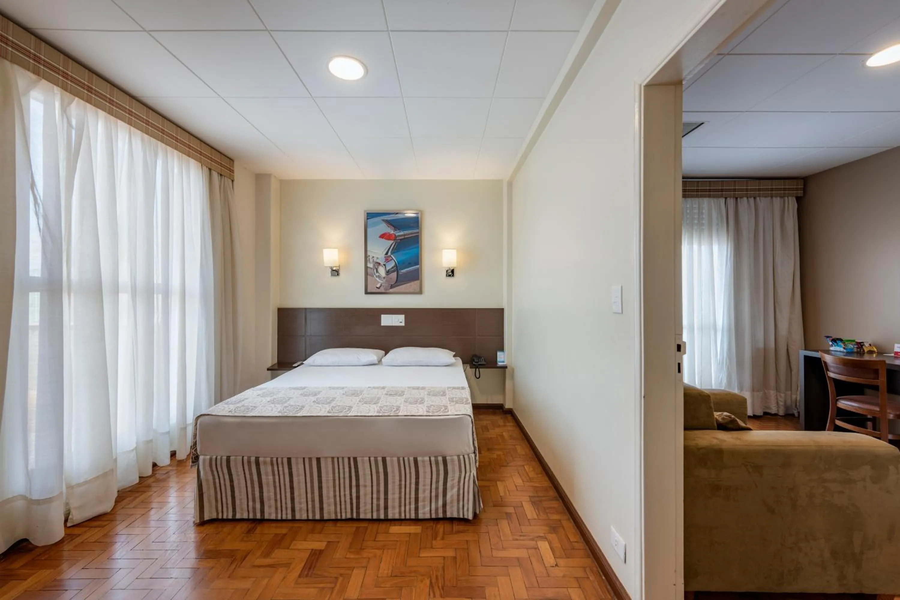 Bedroom, Bed in Monreale Express Ribeirão Preto