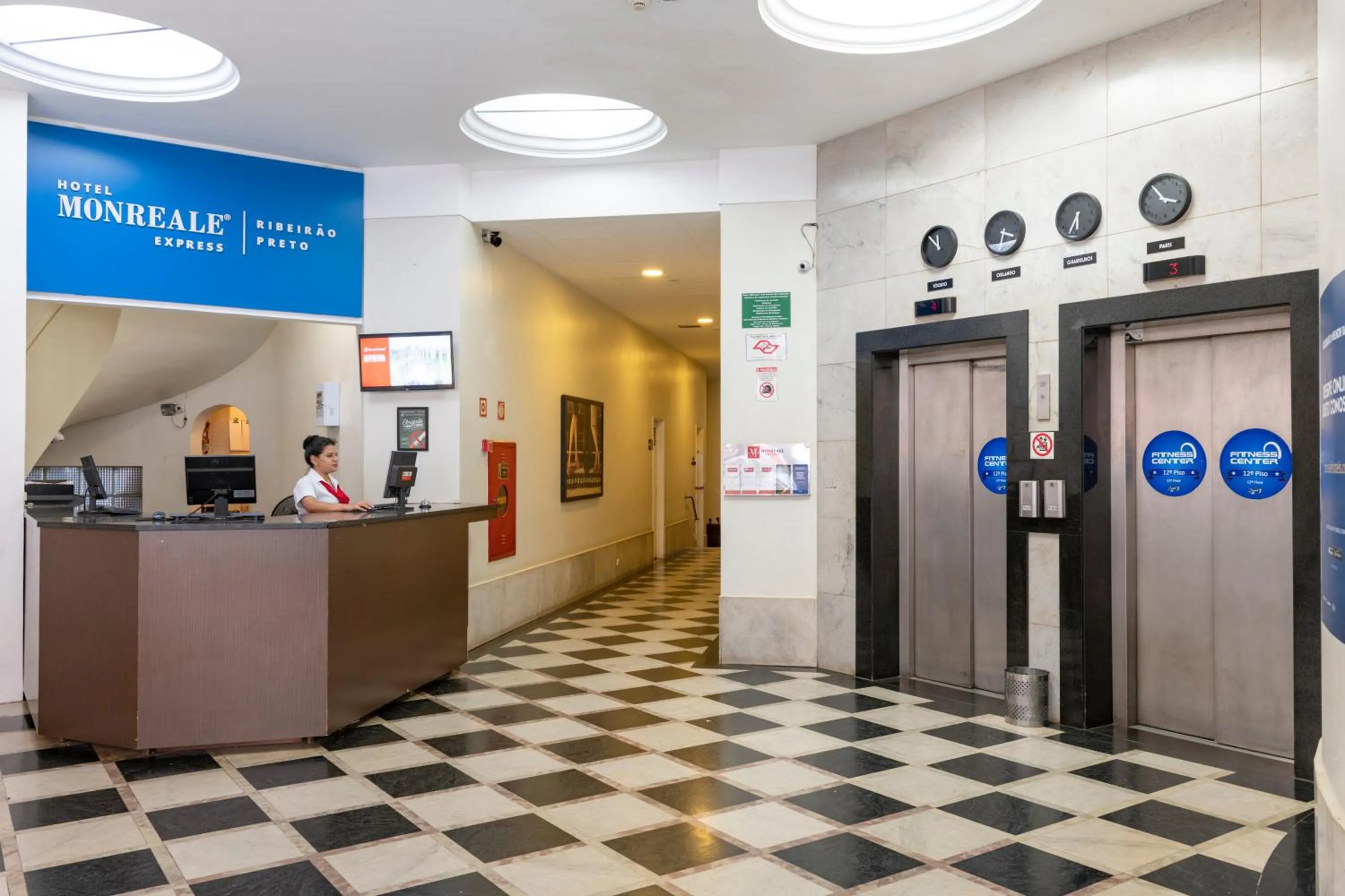Lobby or reception in Monreale Express Ribeirão Preto