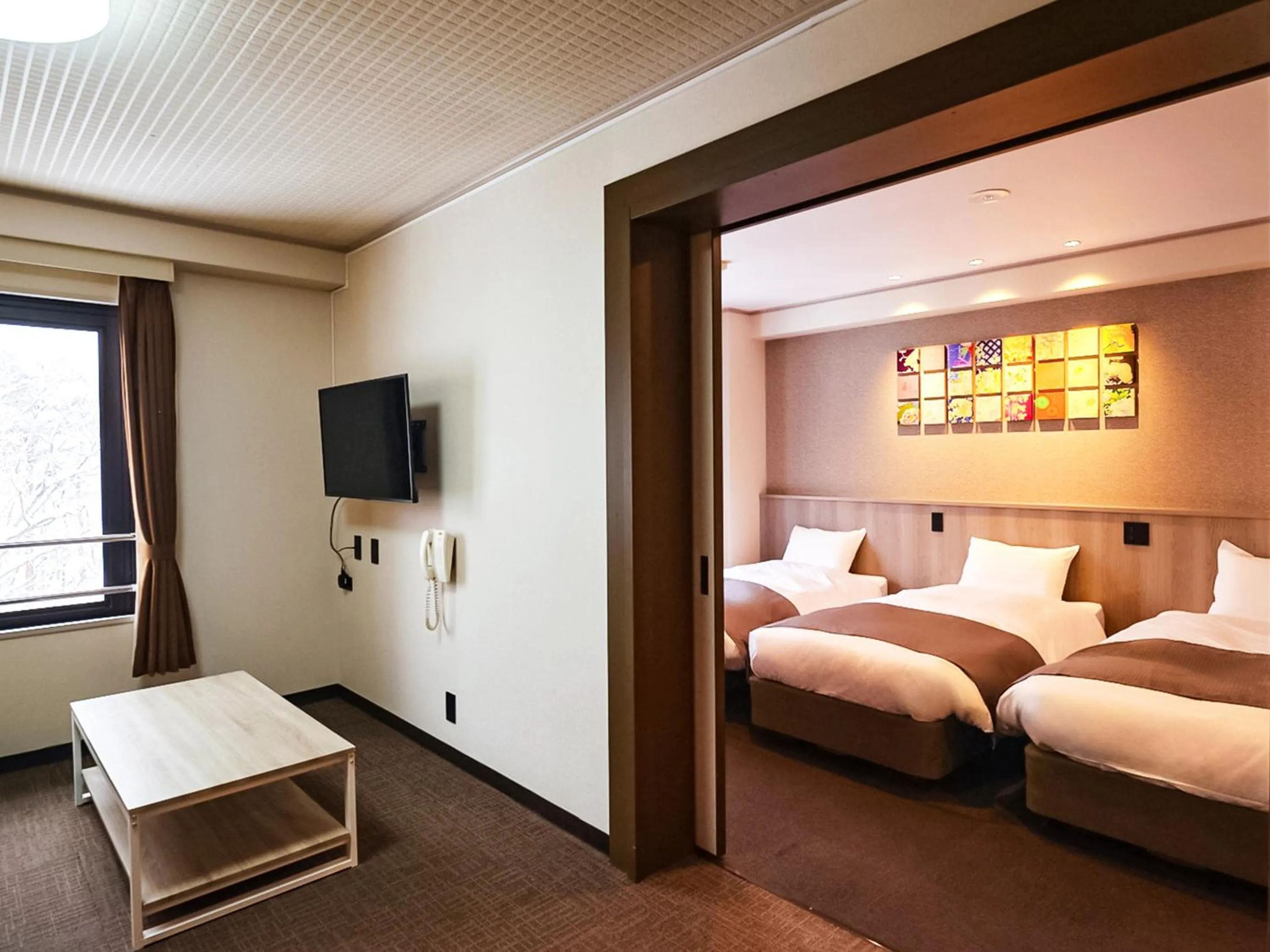 Bed in Hotel Abest Happo Aldea