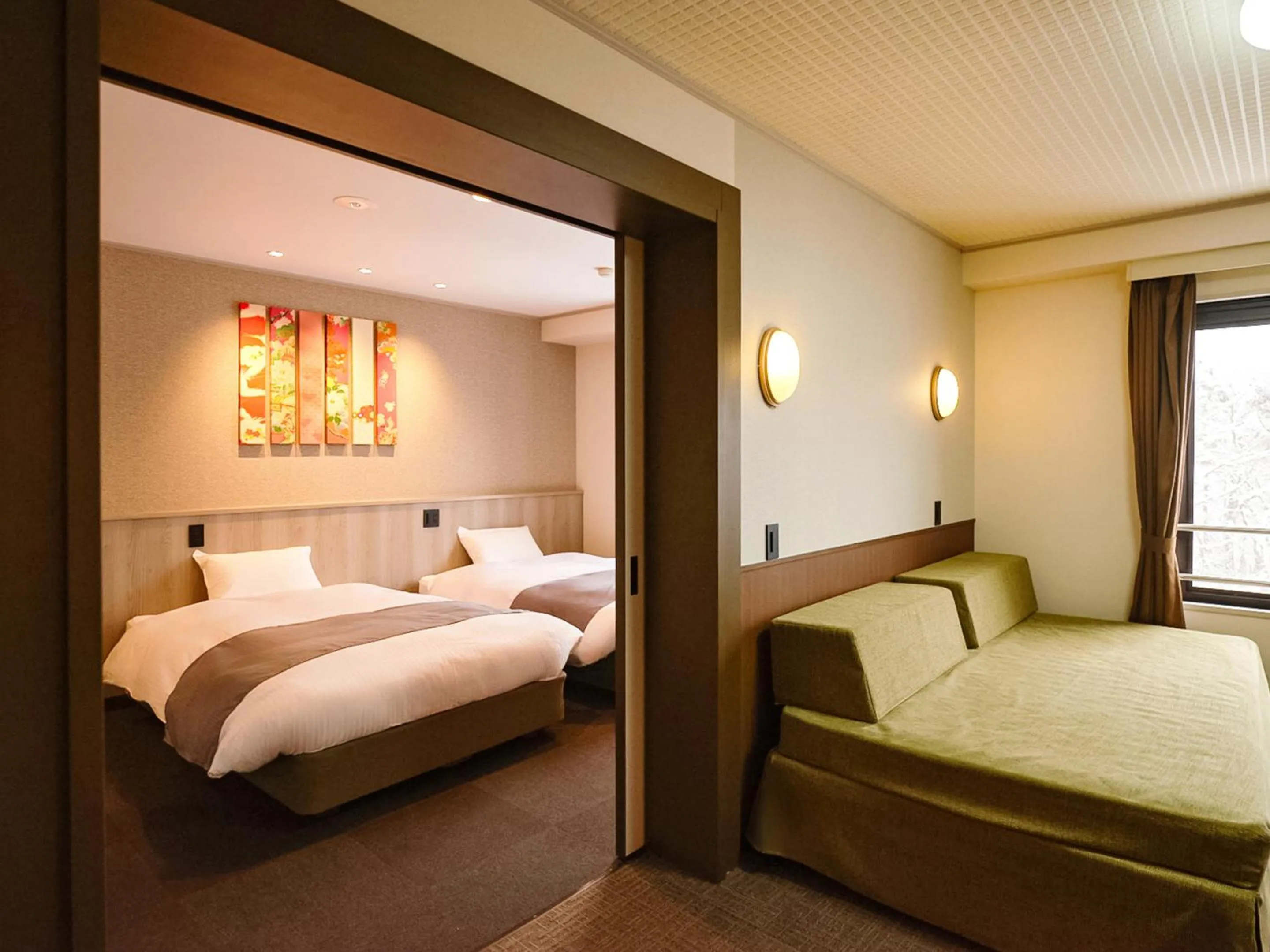 Bed in Hotel Abest Happo Aldea