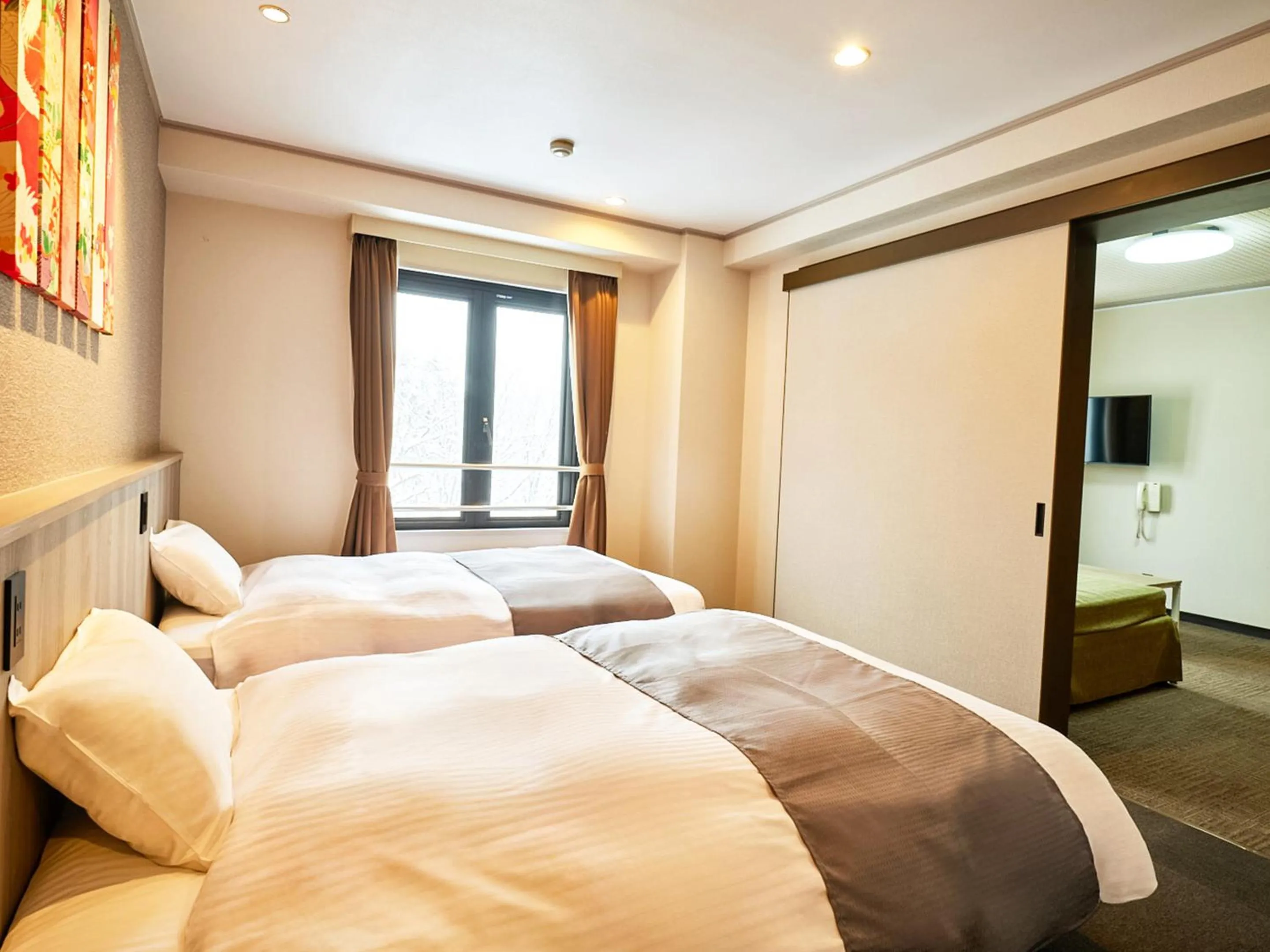 Bed in Hotel Abest Happo Aldea