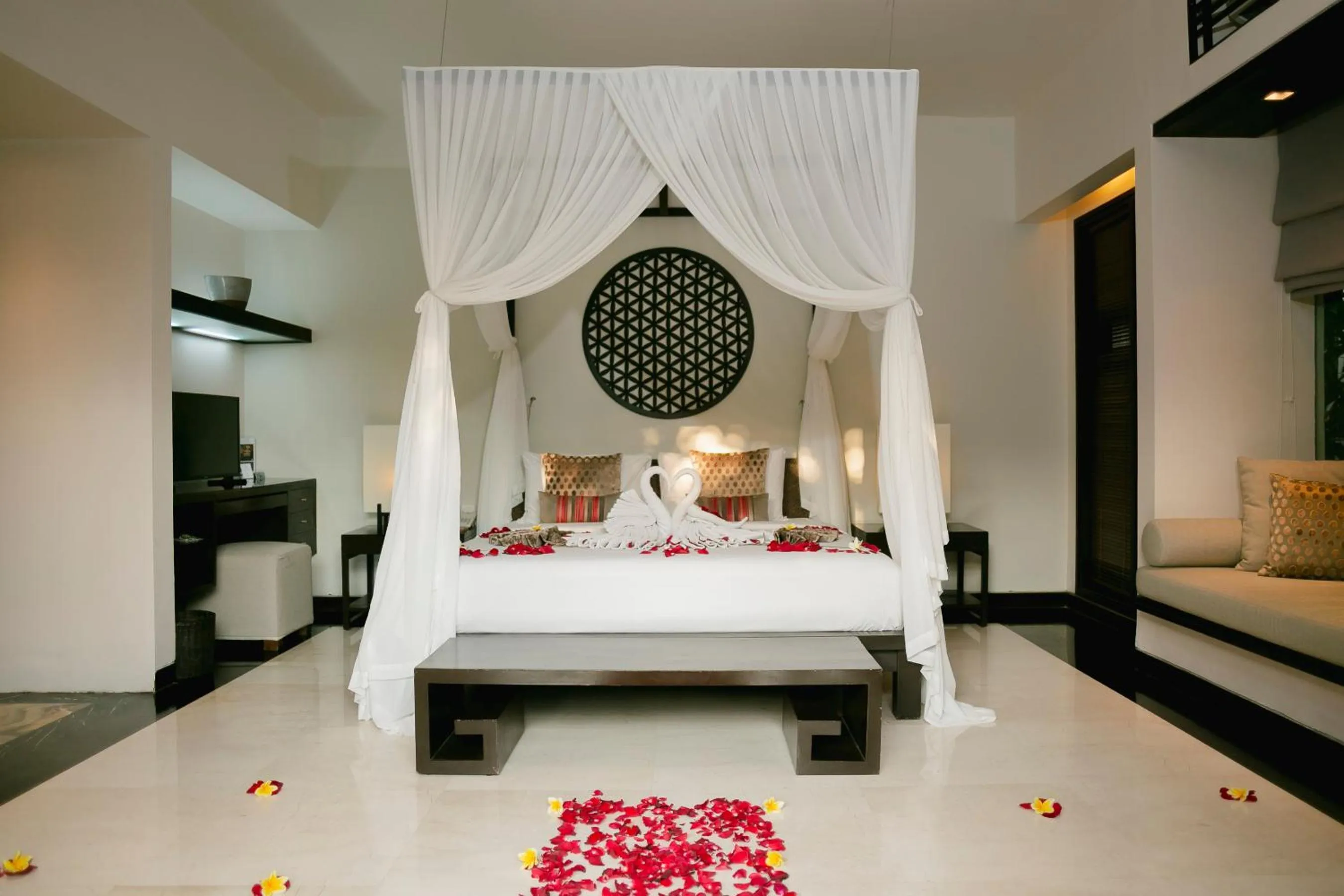 Decorative detail, Bed in Villa Air Bali Boutique Resort and Spa