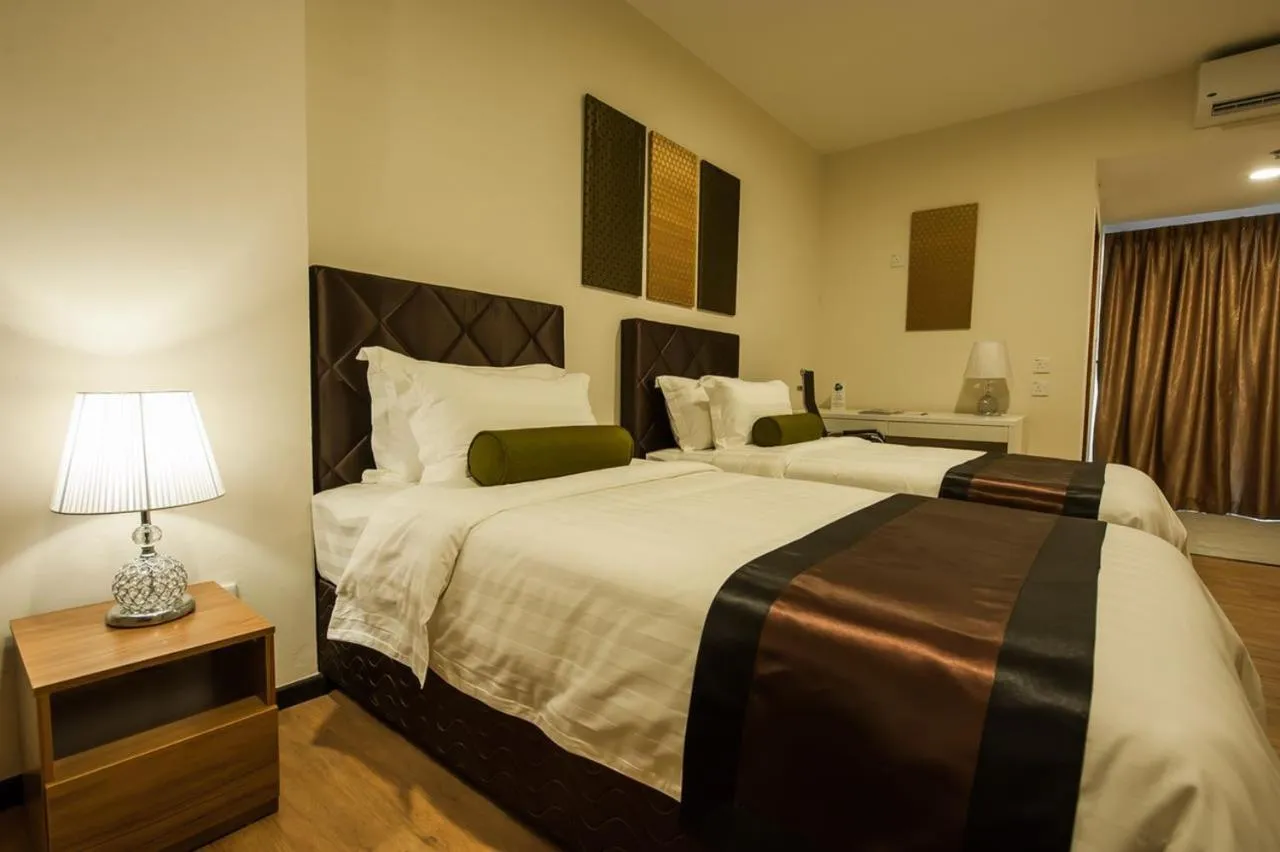 Bed in Aman Hills Hotel