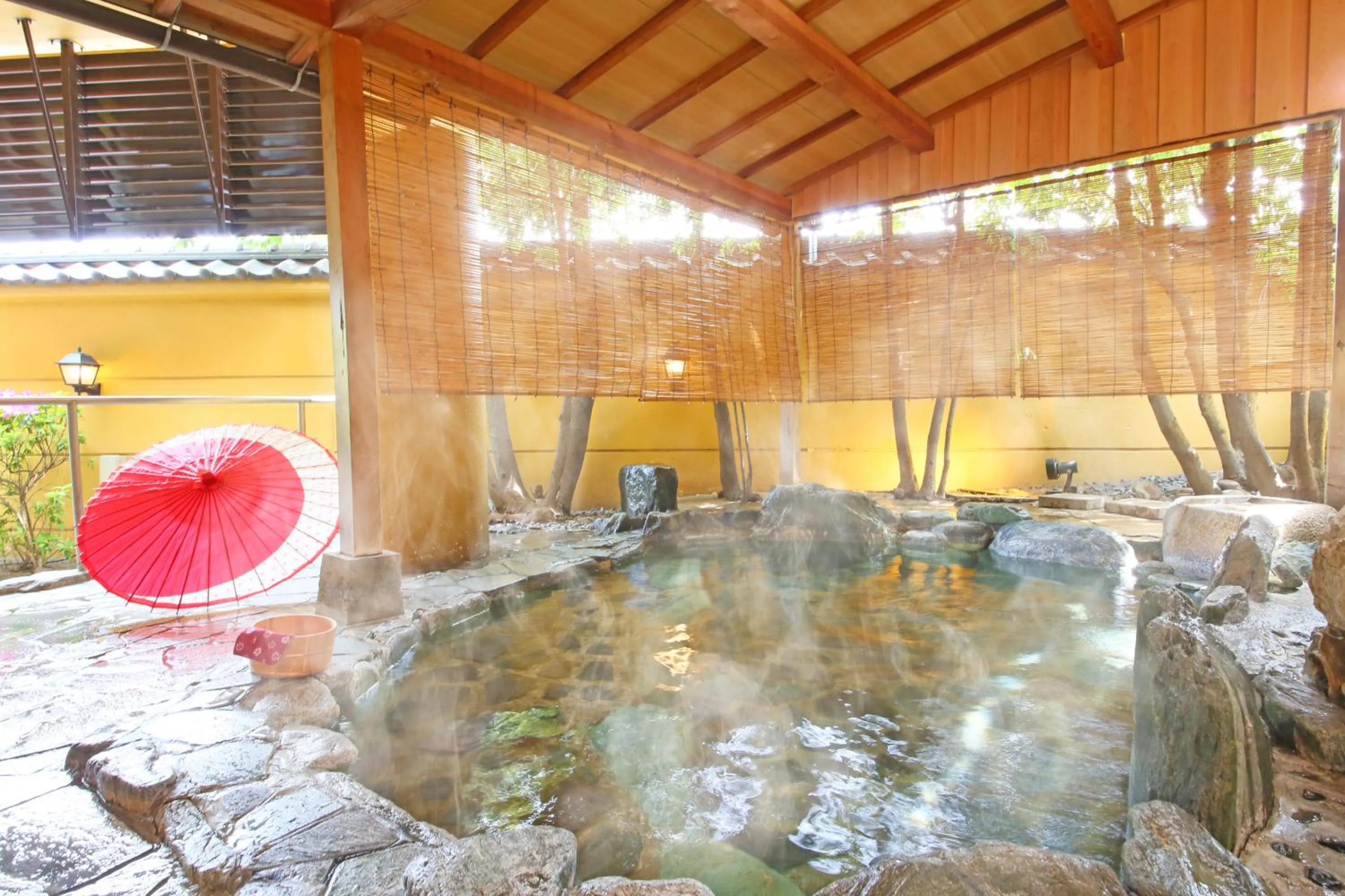 Open Air Bath in Ooedo Onsen Monogatari Awara