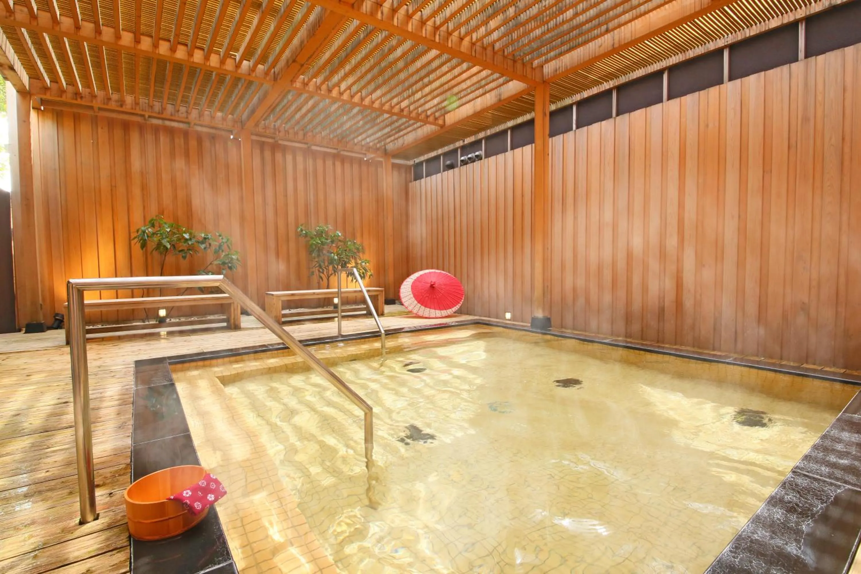 Open Air Bath in Ooedo Onsen Monogatari Awara