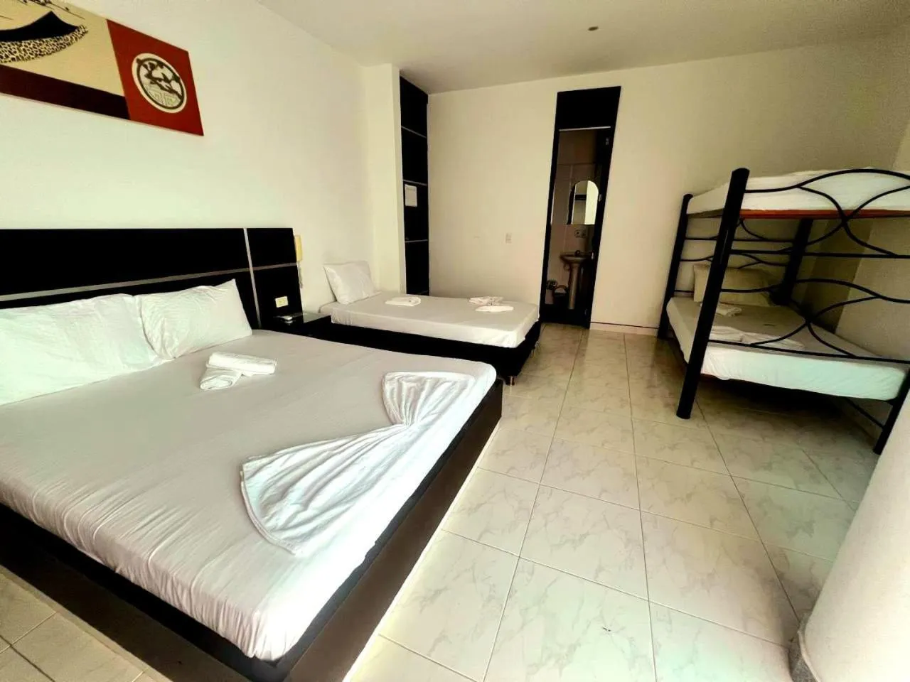 Bed in Hotel Suite Royal