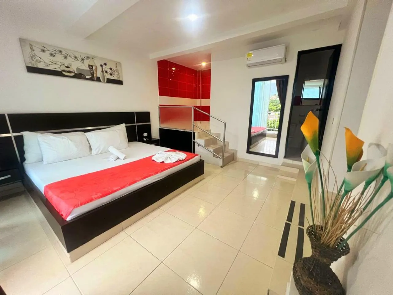 Bed in Hotel Suite Royal