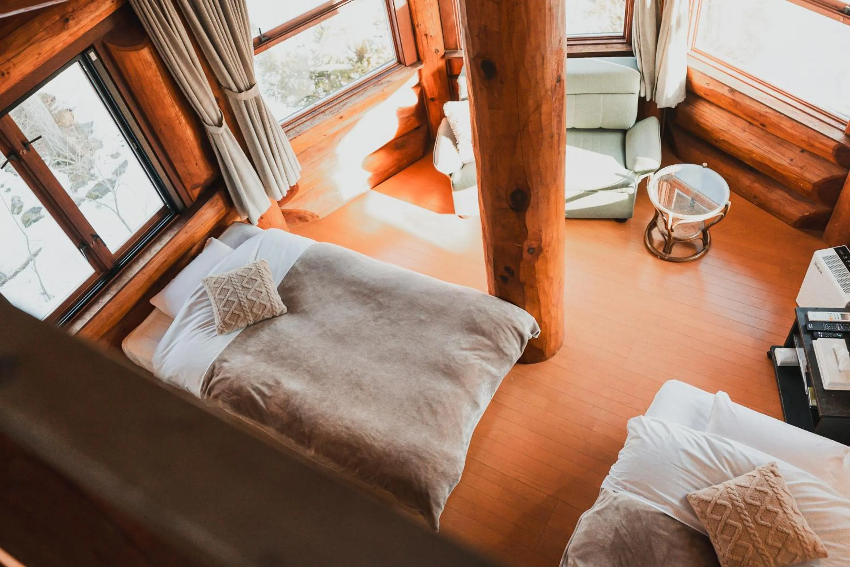 Photo of the whole room, Bed in Hakuba Brownie Cottages