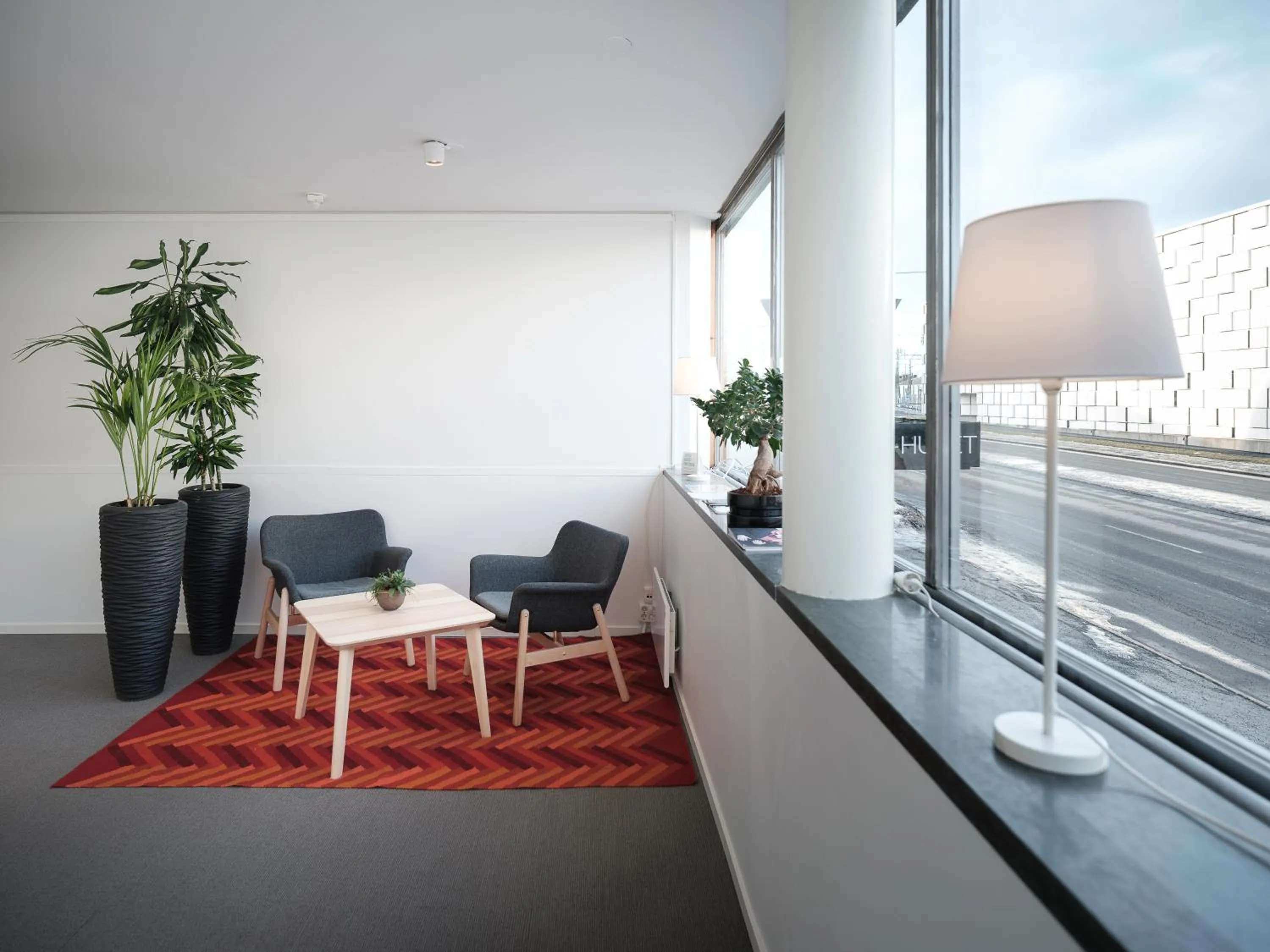 Seating area in Norrland YMCA Hostel Umeå