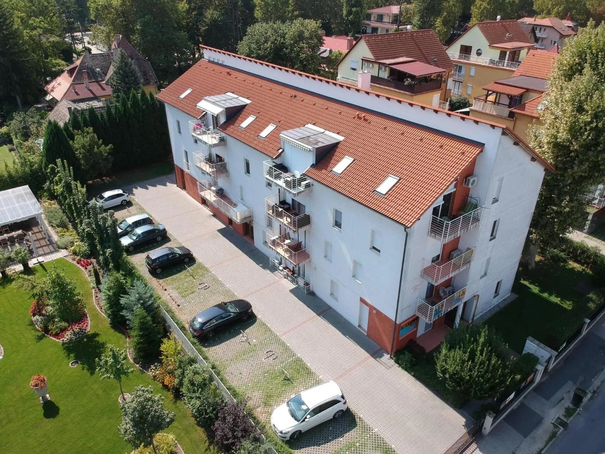 Bird's eye view in Dorina Wellness Apartman