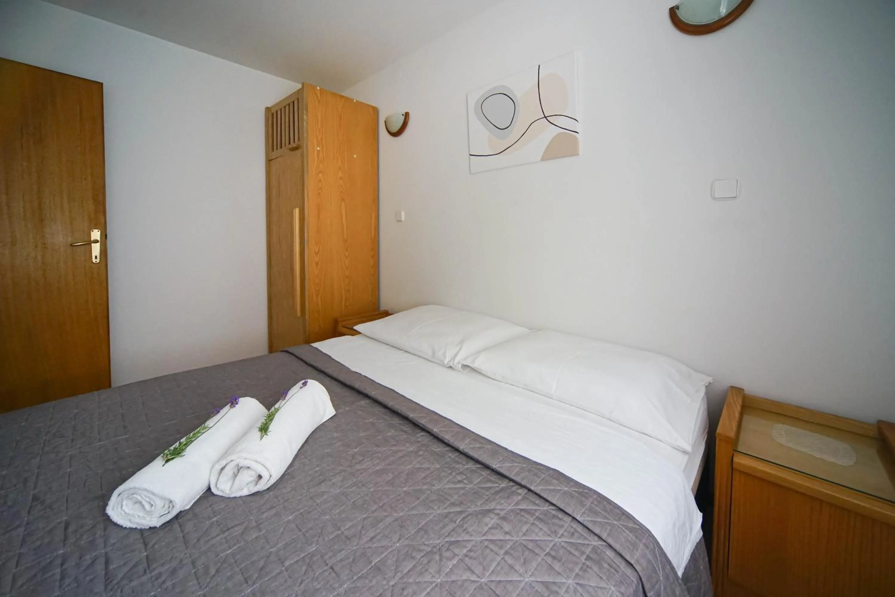 Bedroom, Bed in Apartments and Rooms Degra