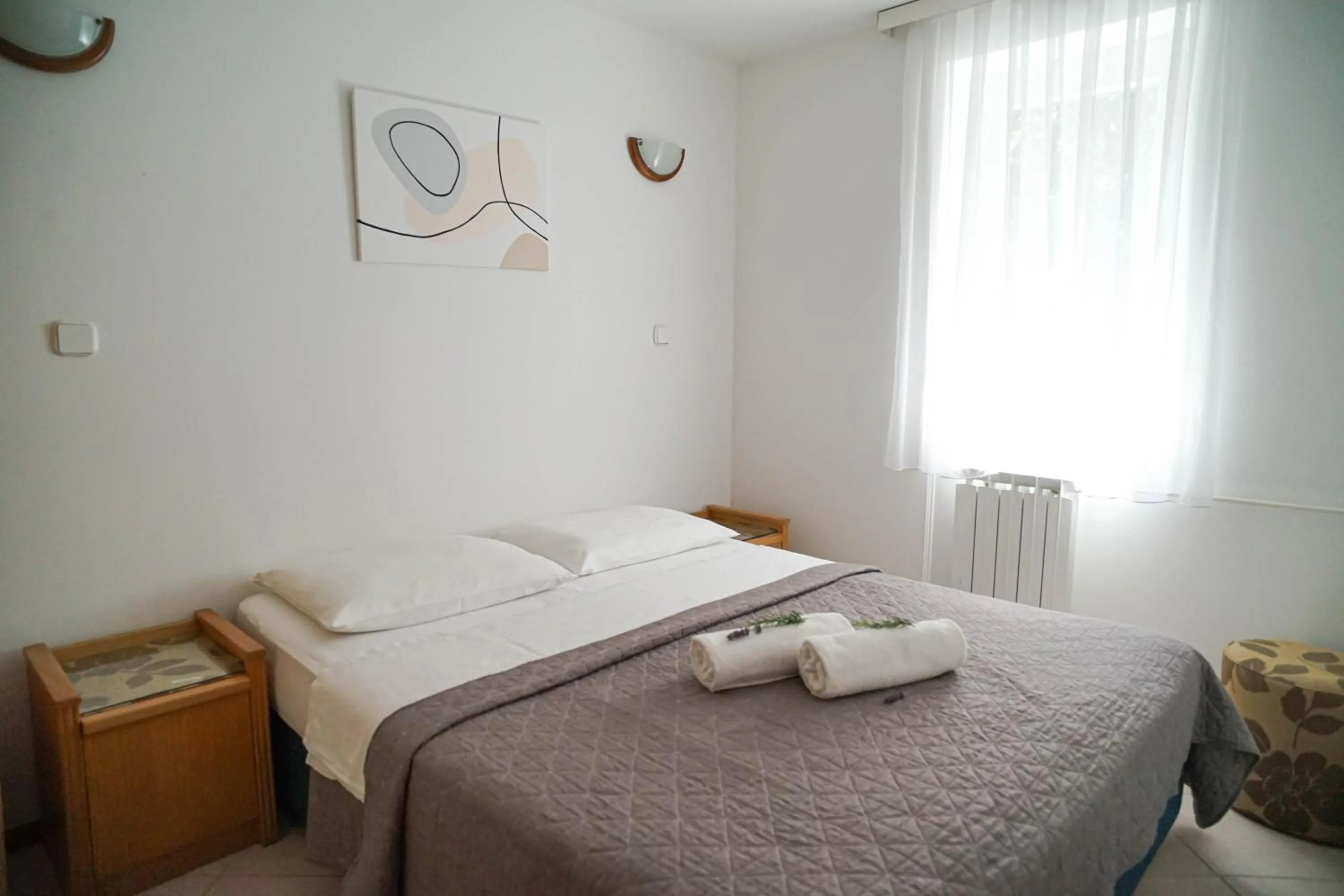 Bedroom, Bed in Apartments and Rooms Degra