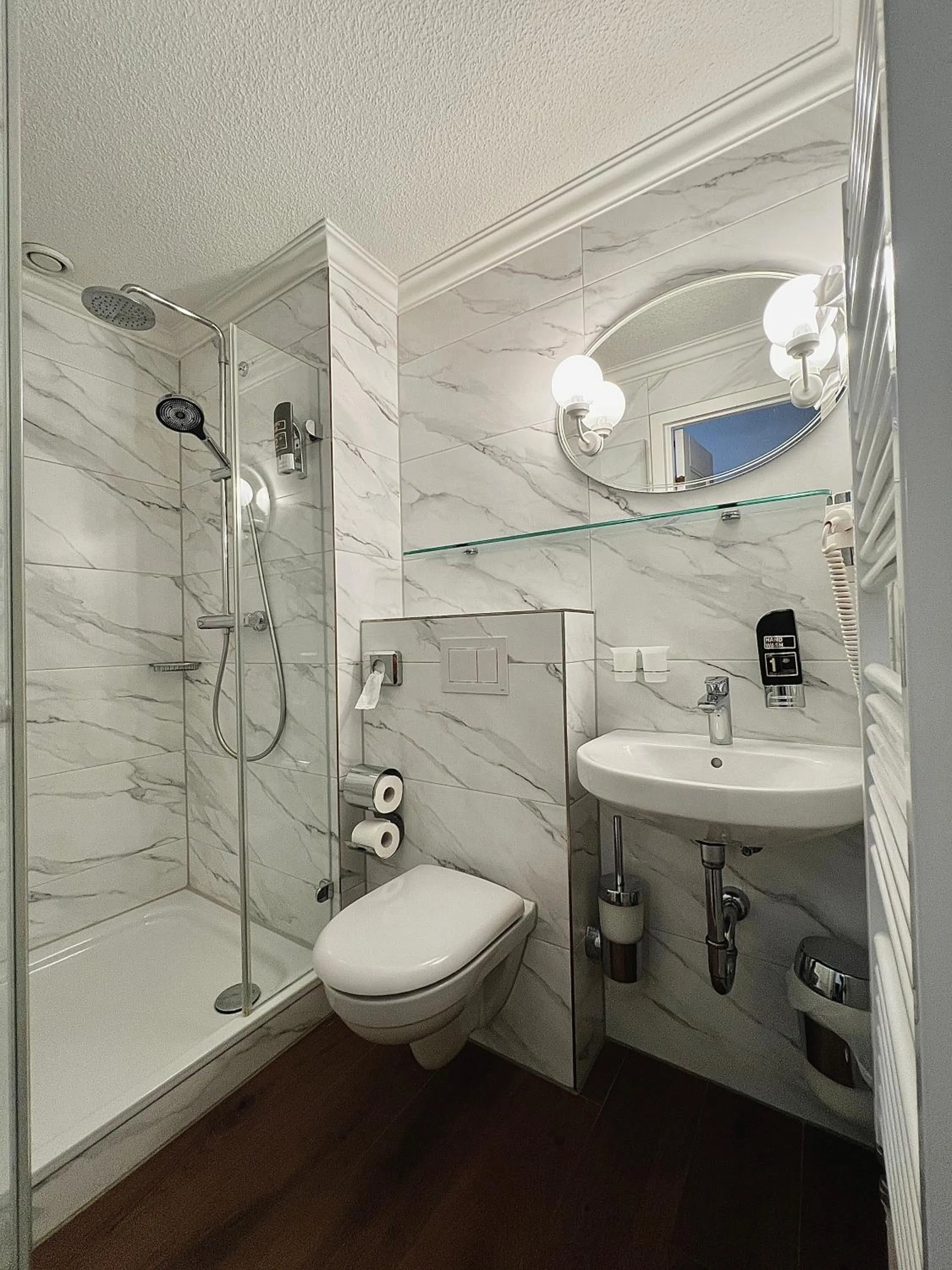 Shower in Hotel Im Schwedischen Hof