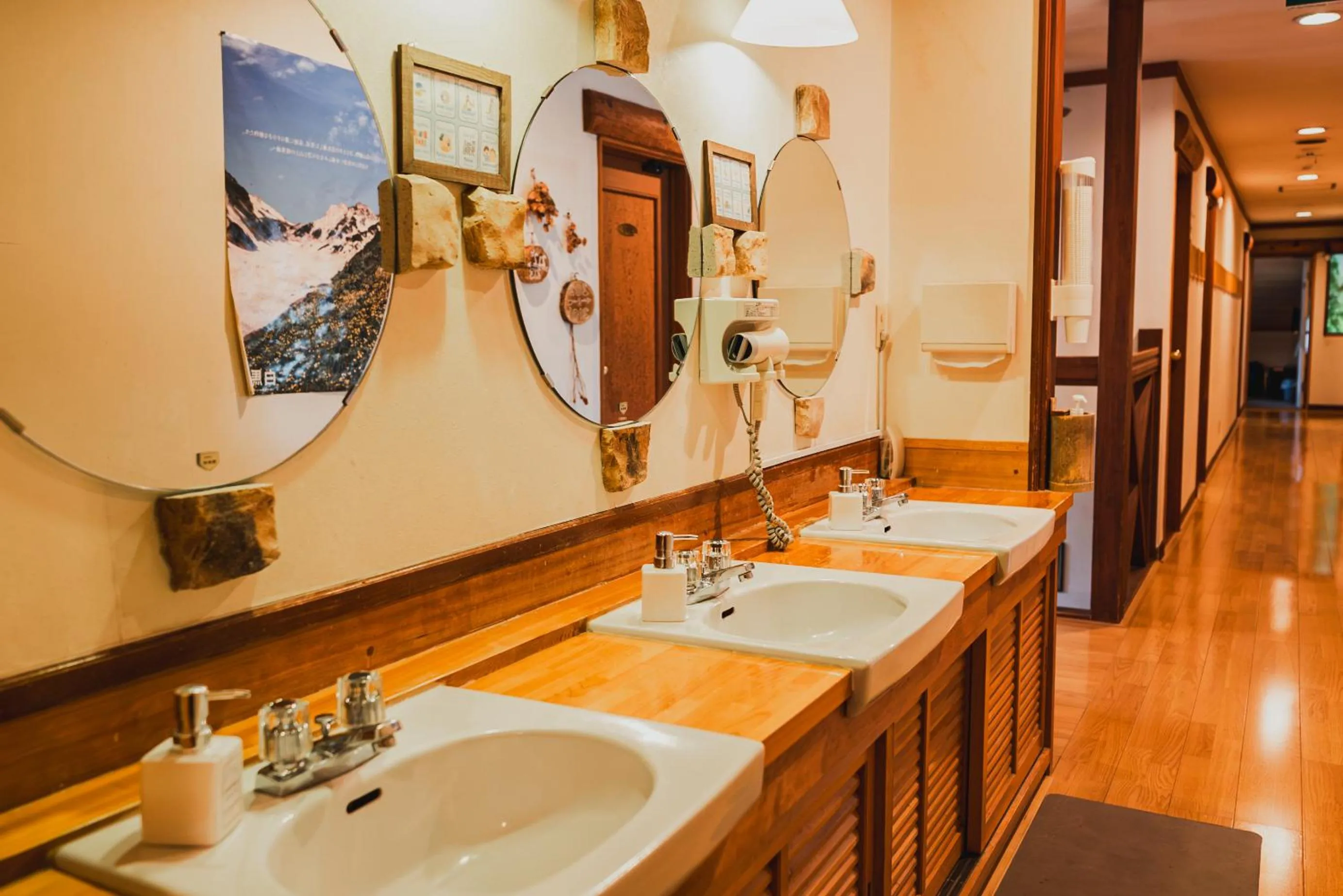 Bathroom in Hakuba Pension & Log Hotel Meteor