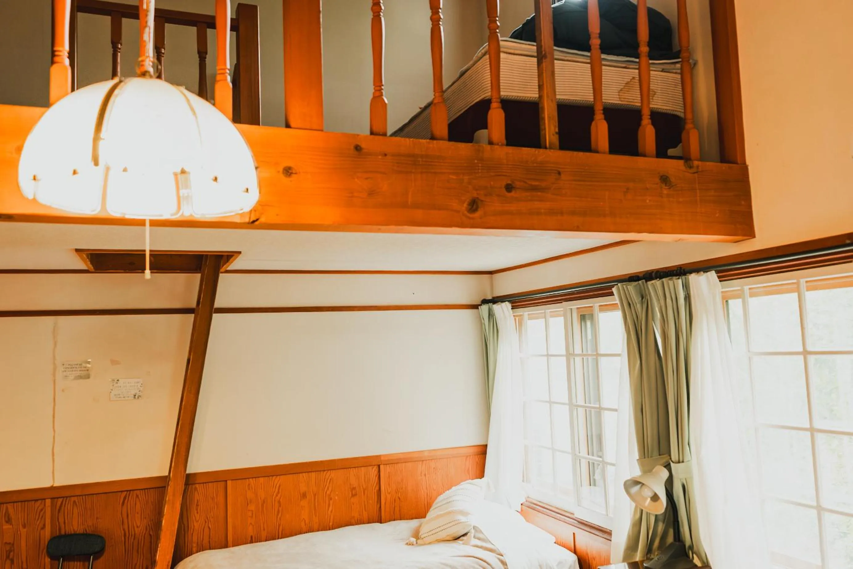 Photo of the whole room, Bed in Hakuba Pension & Log Hotel Meteor