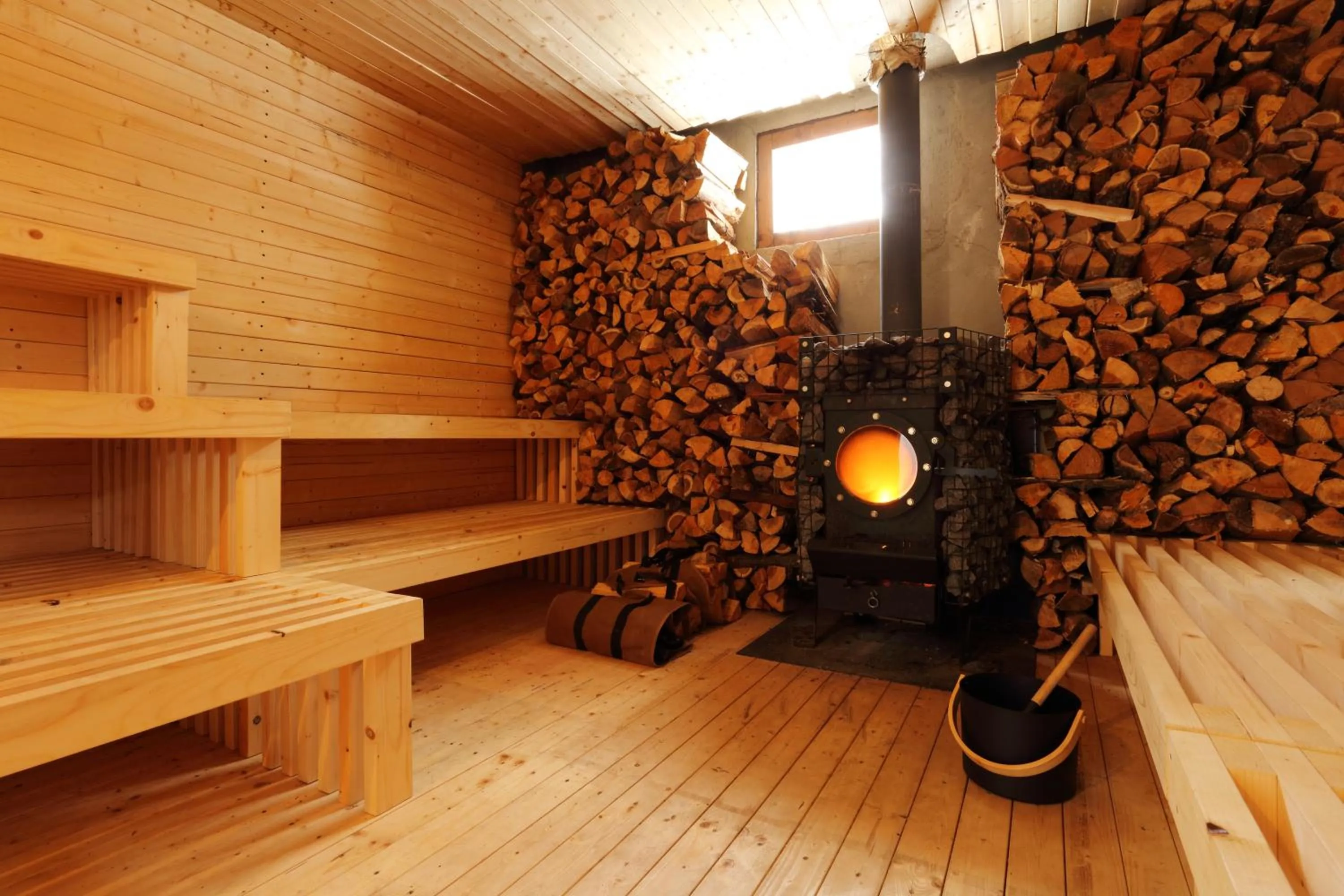 Sauna in Hakuba Pension & Log Hotel Meteor