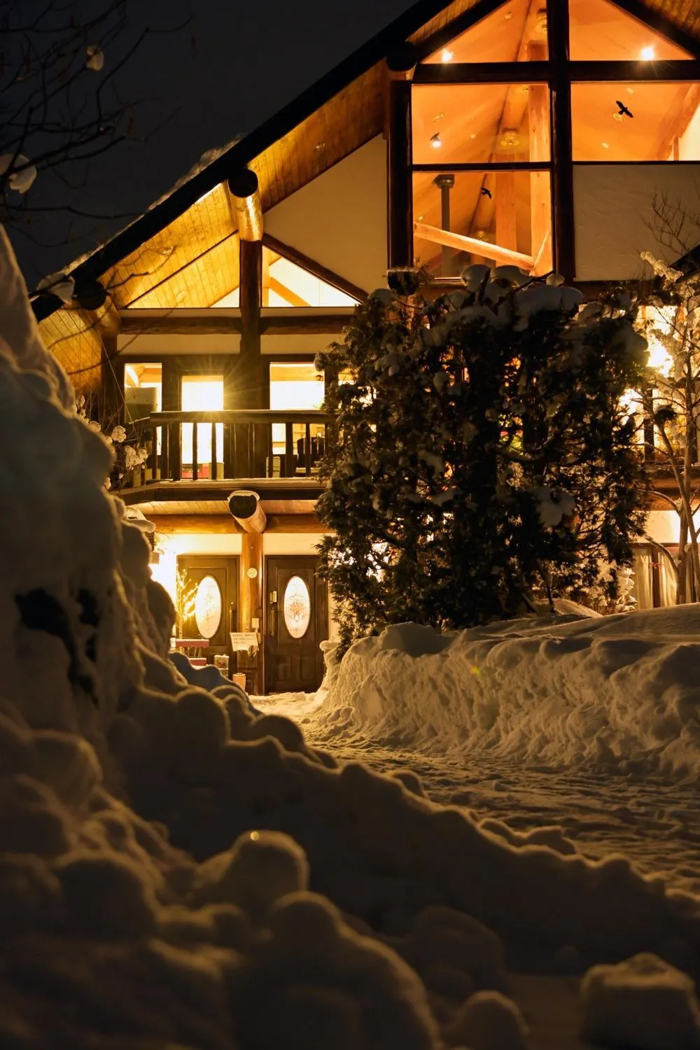 Property building in Hakuba Pension & Log Hotel Meteor