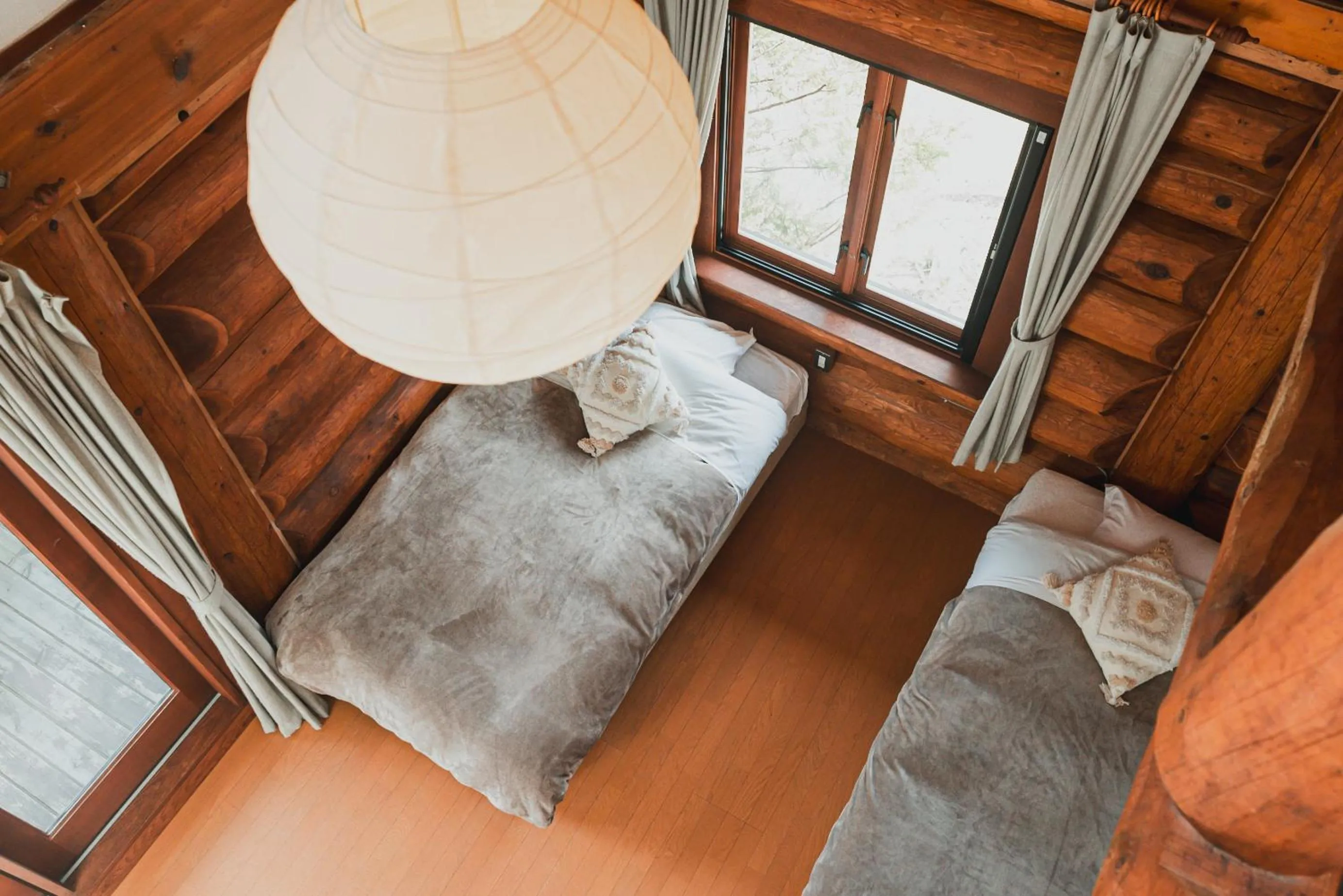 Photo of the whole room, Bed in Hakuba Pension & Log Hotel Meteor