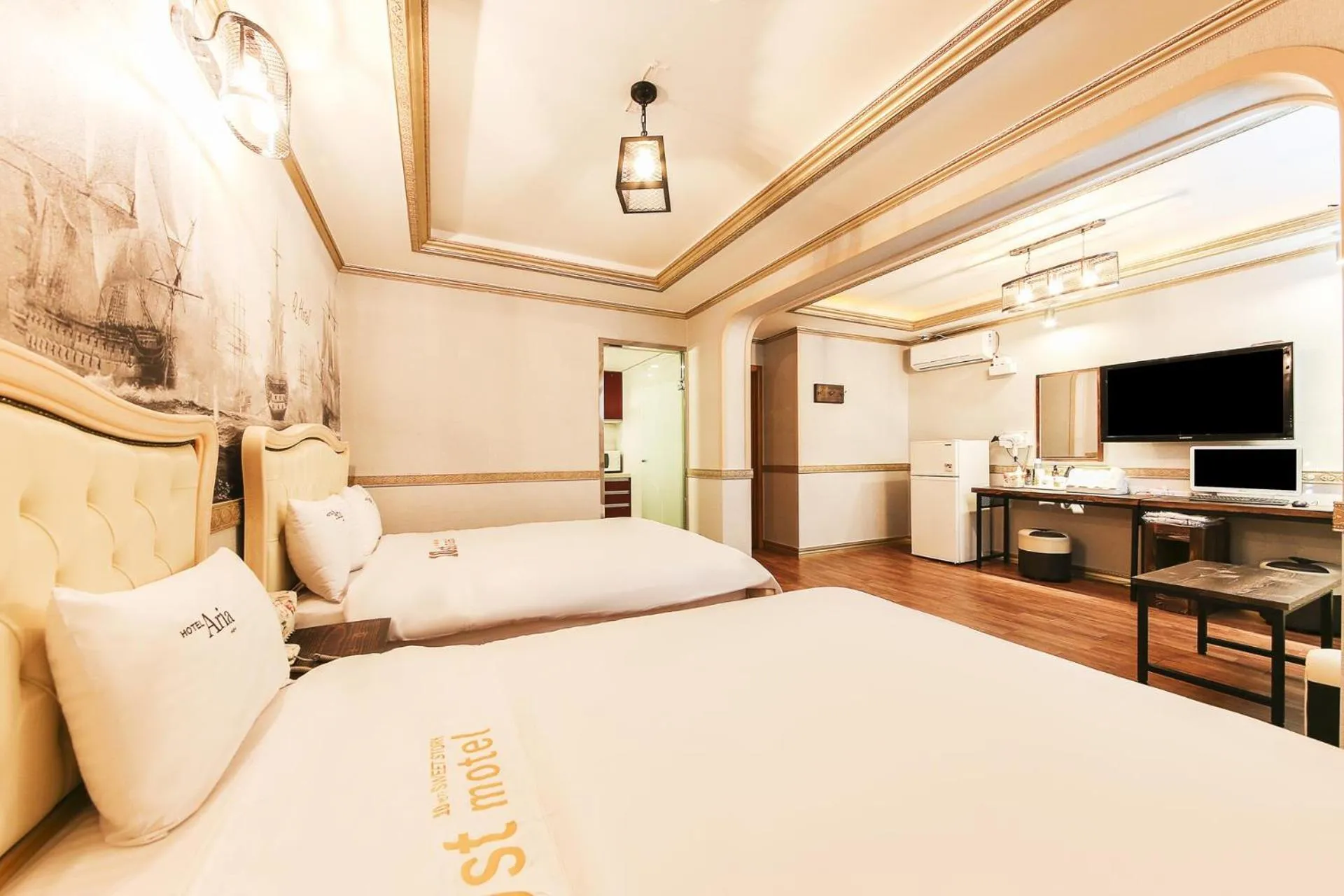 Bed in Q Hotel Yongin