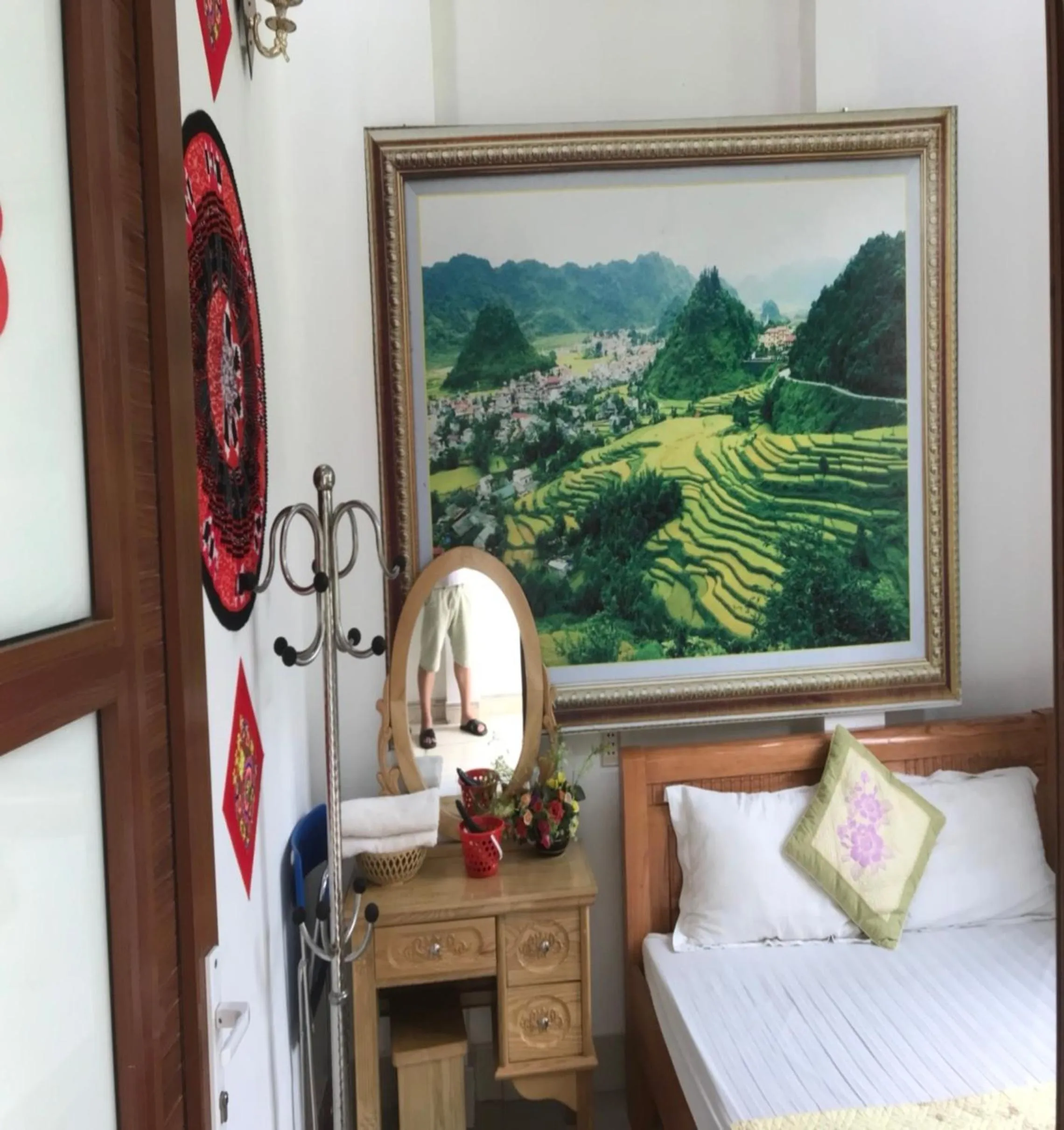 Bed in Yen Minh Hotel Thien An