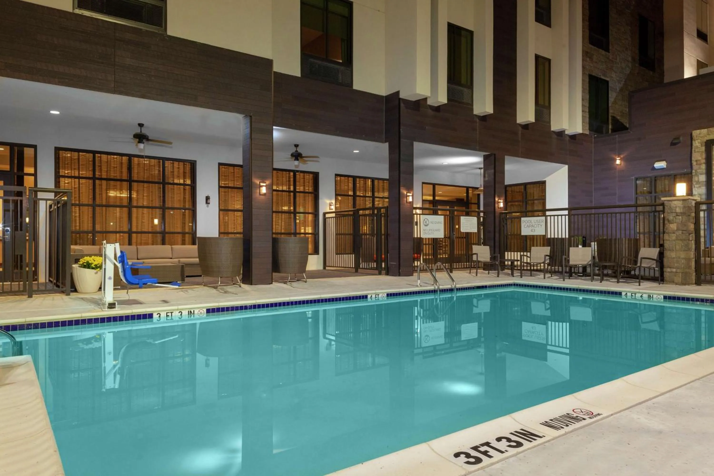 Pool view in Hilton Garden Inn Waco