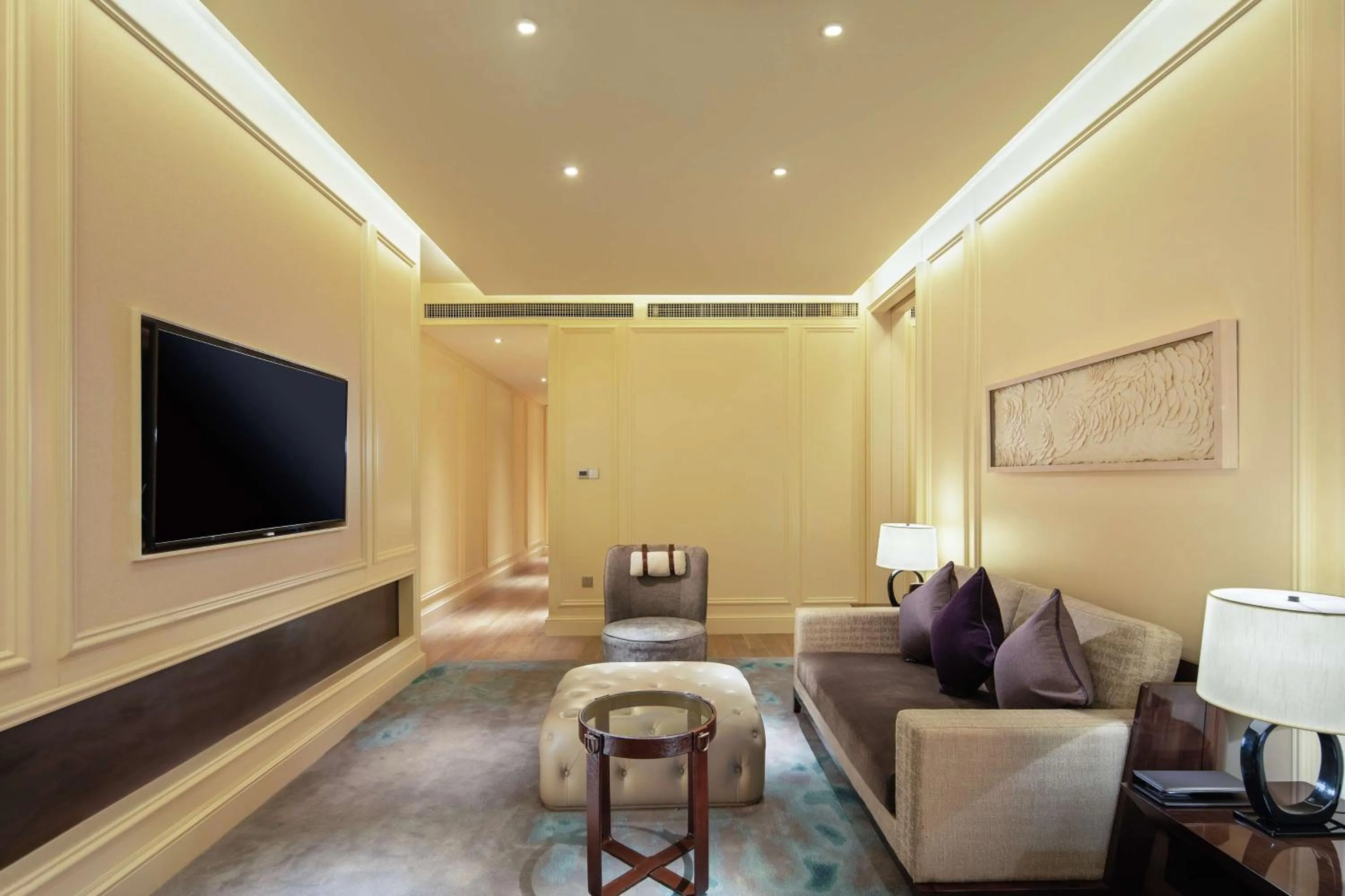 Bedroom in Hilton Dalian Golden Pebble Beach Resort