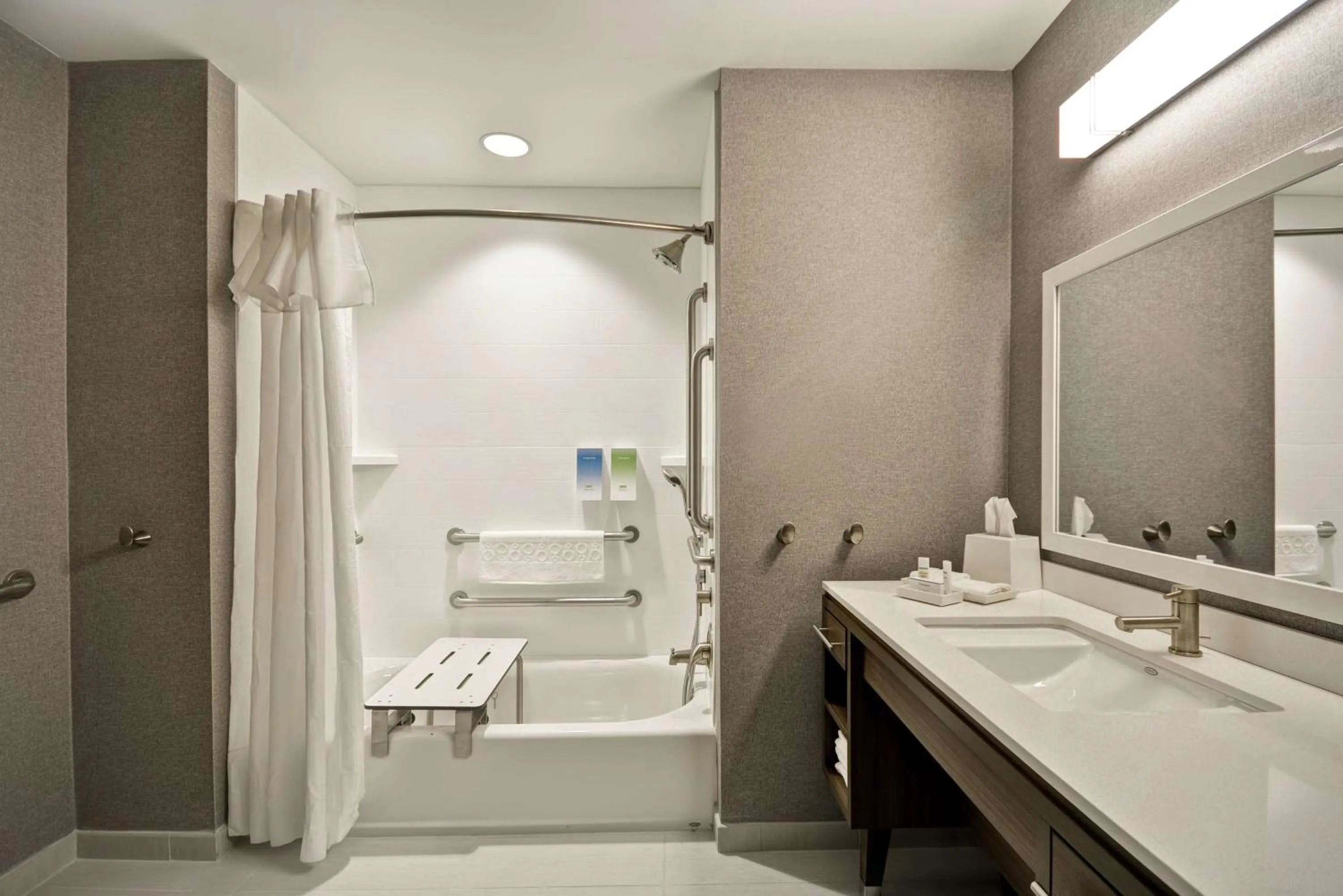 Bathroom in Home2 Suites by Hilton Queensbury Lake George