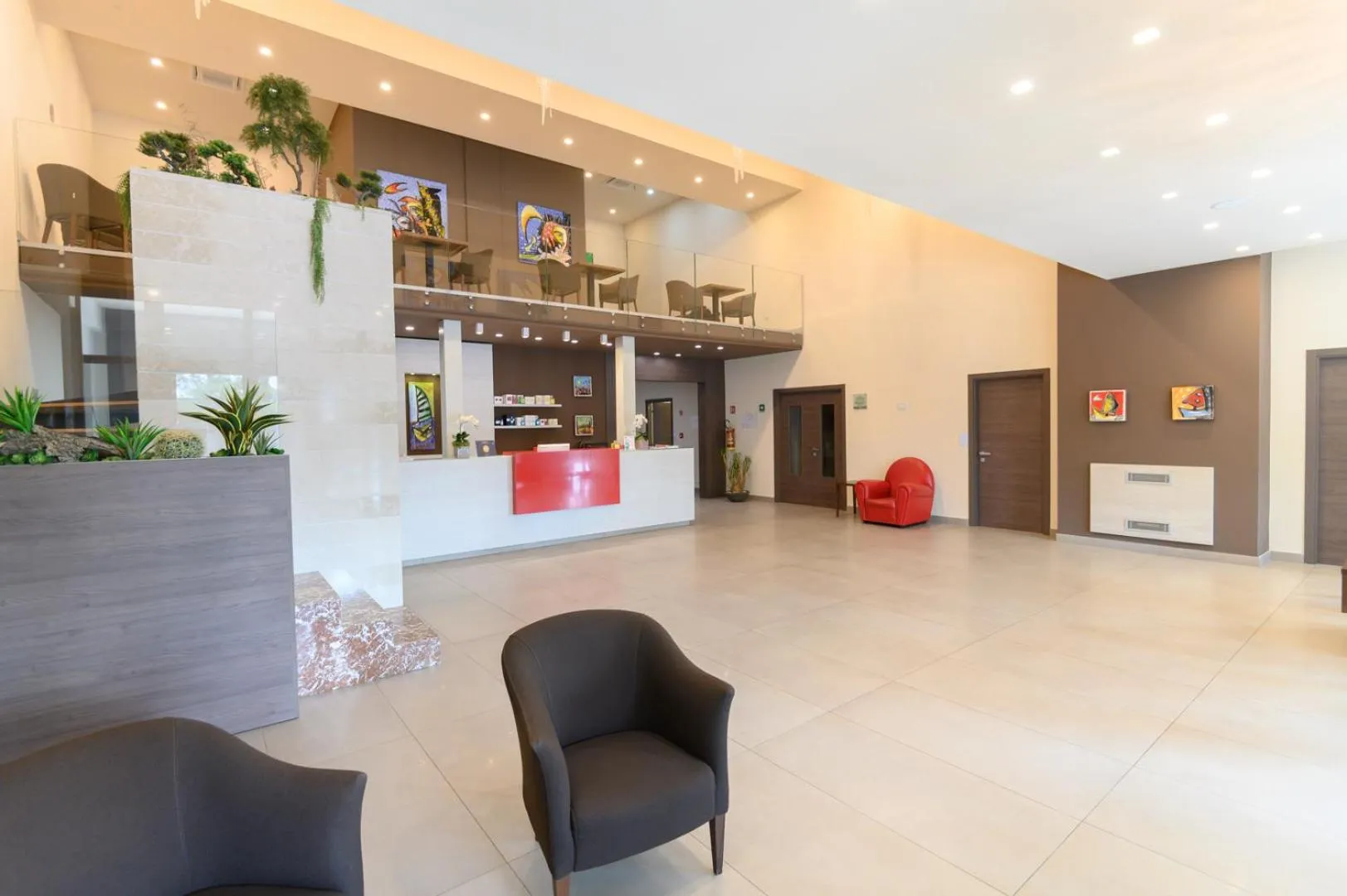 Lobby or reception in Bhotel