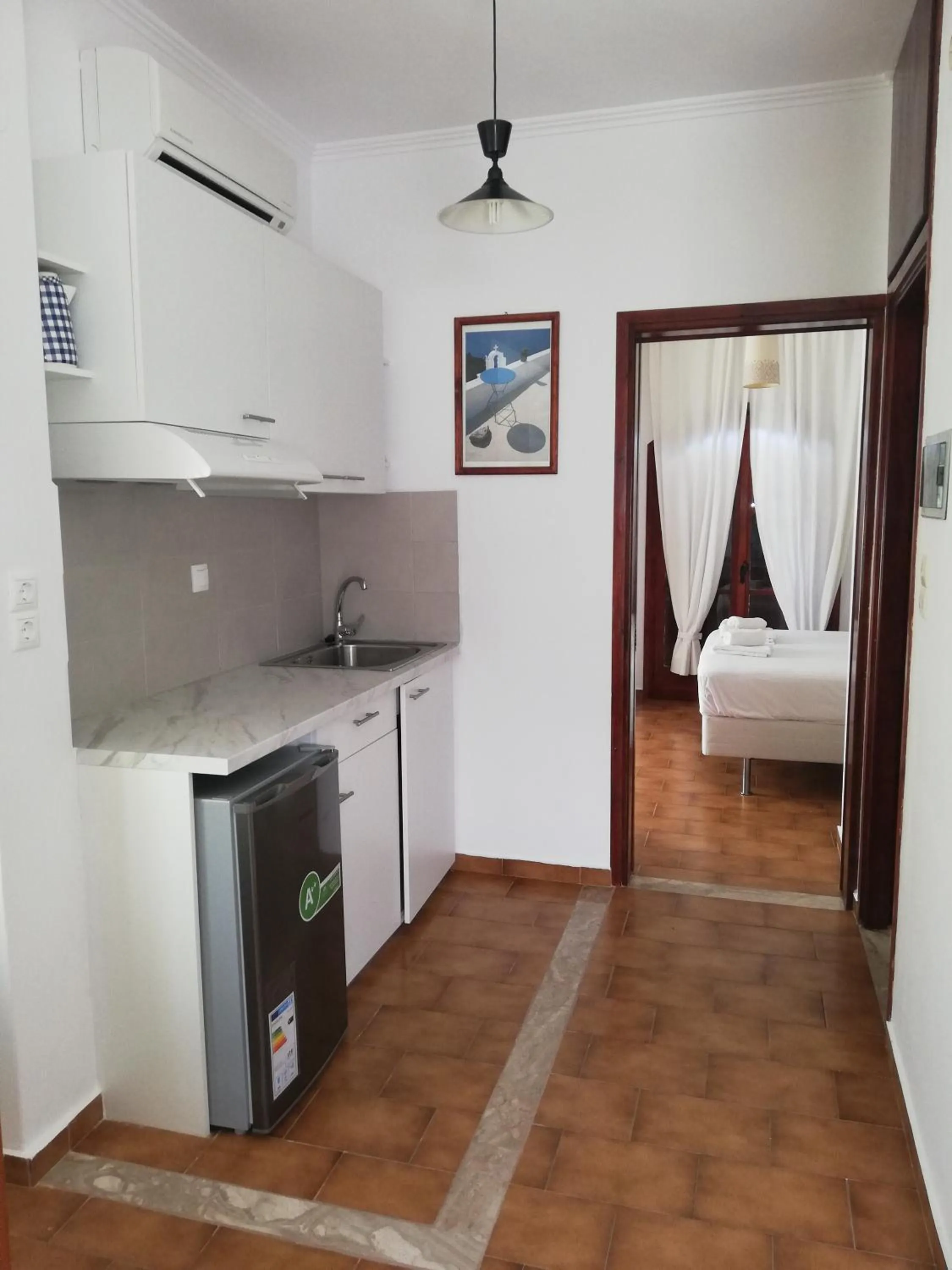 Bed in Villa Mikra Asia