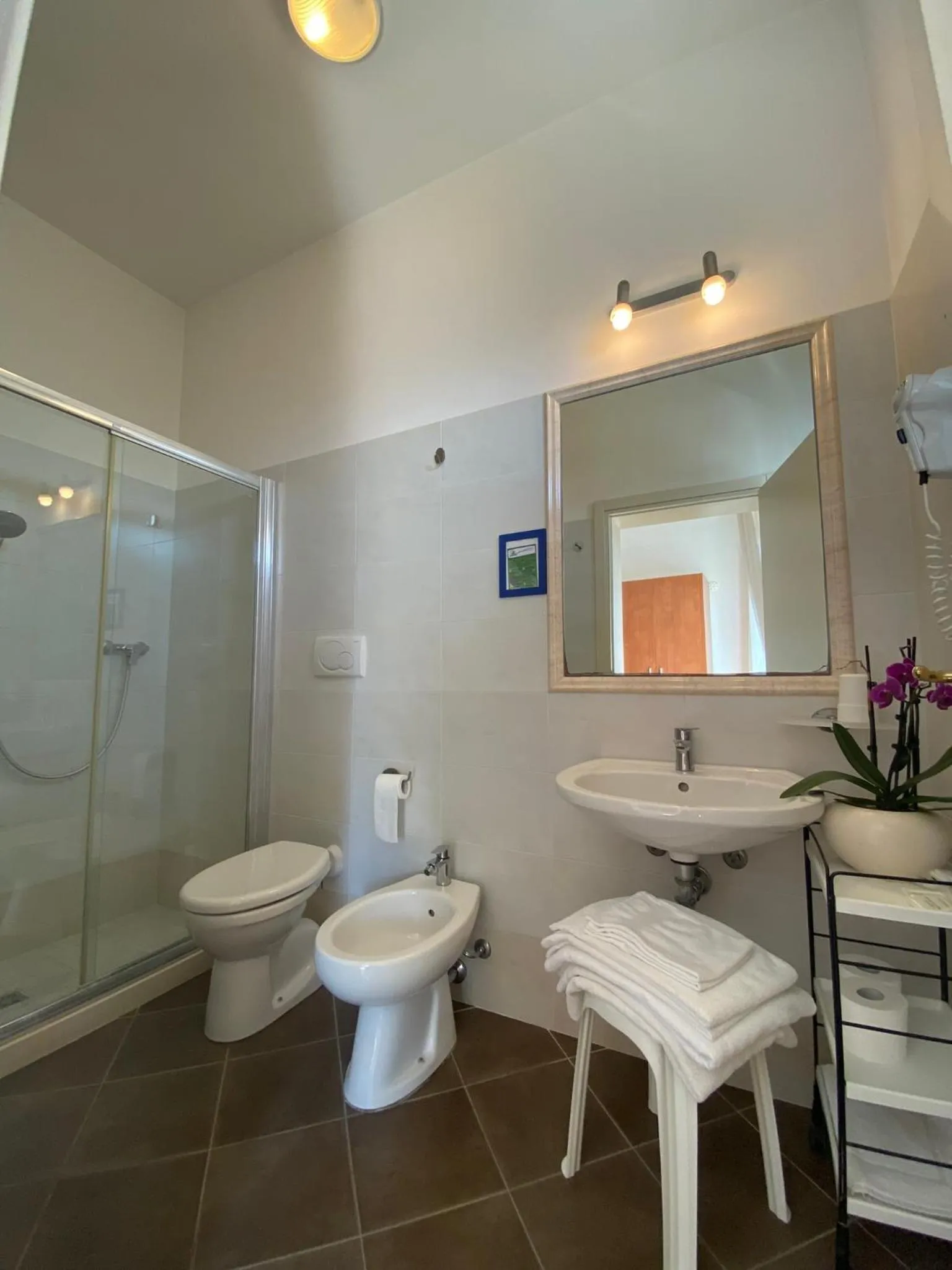 Shower in Hotel Villa del Parco